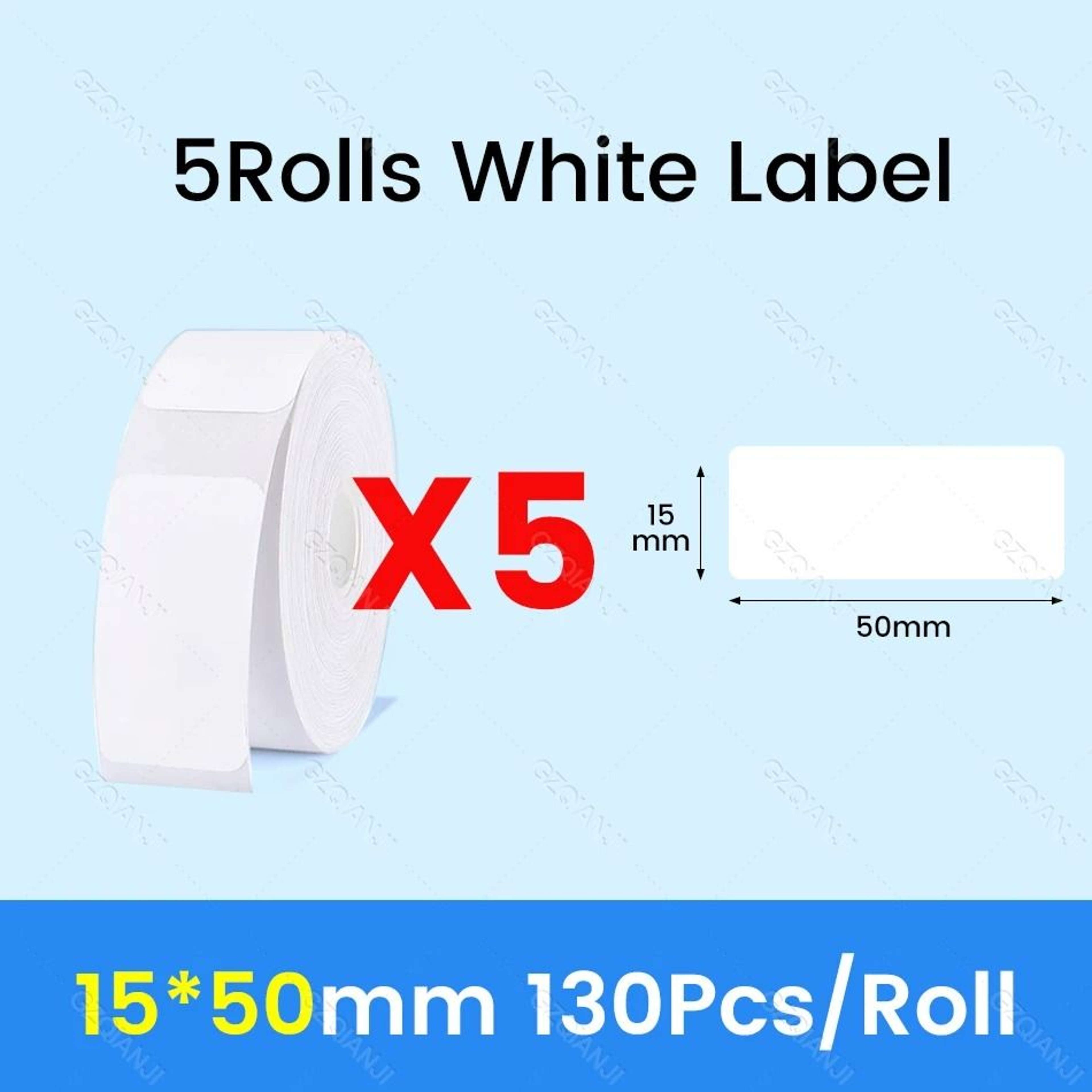 Waterproof Direct Thermal Label Paper Rolls For NiiMbot D11 D110  D101 17
