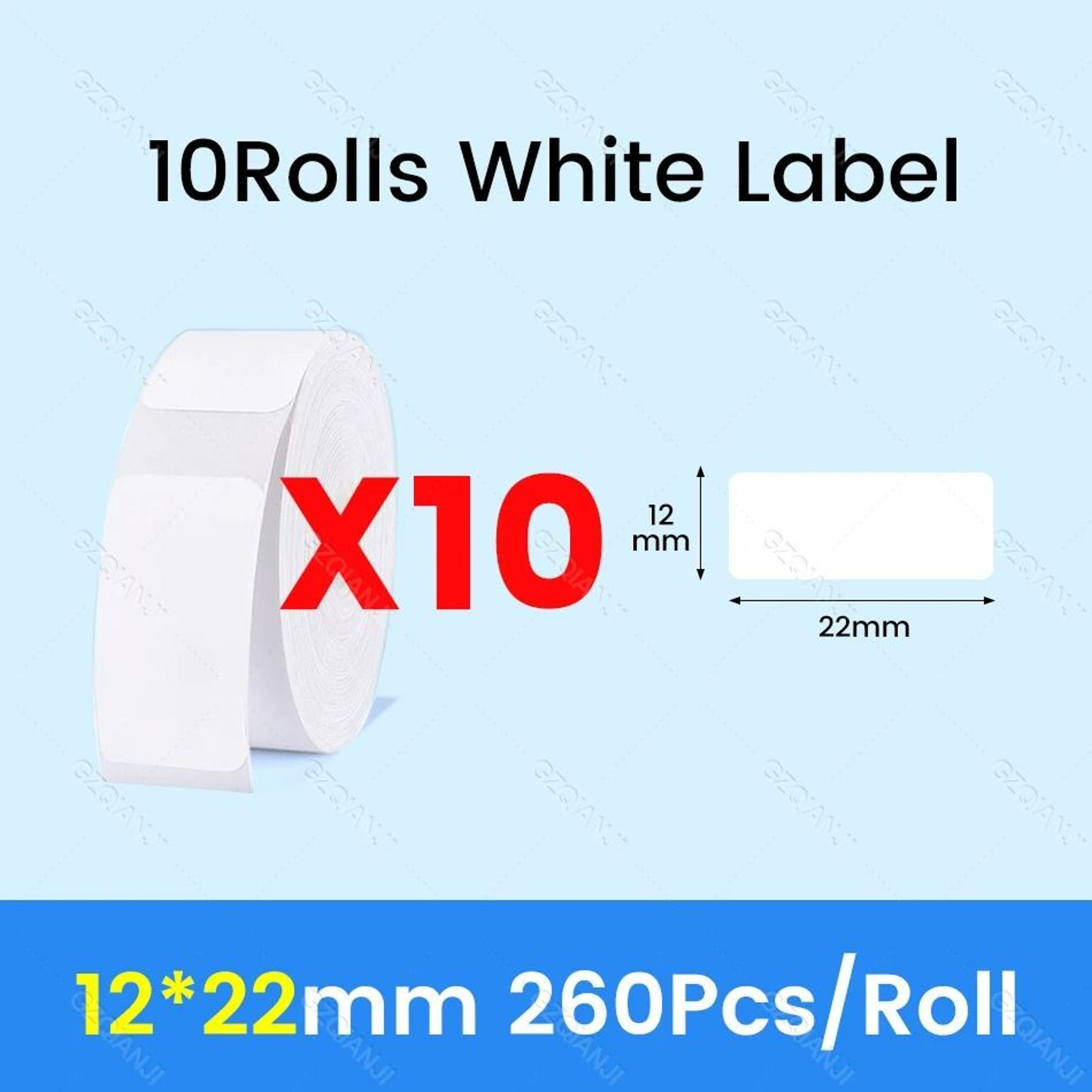 Waterproof Direct Thermal Label Paper Rolls For NiiMbot D11 D110  D101 14