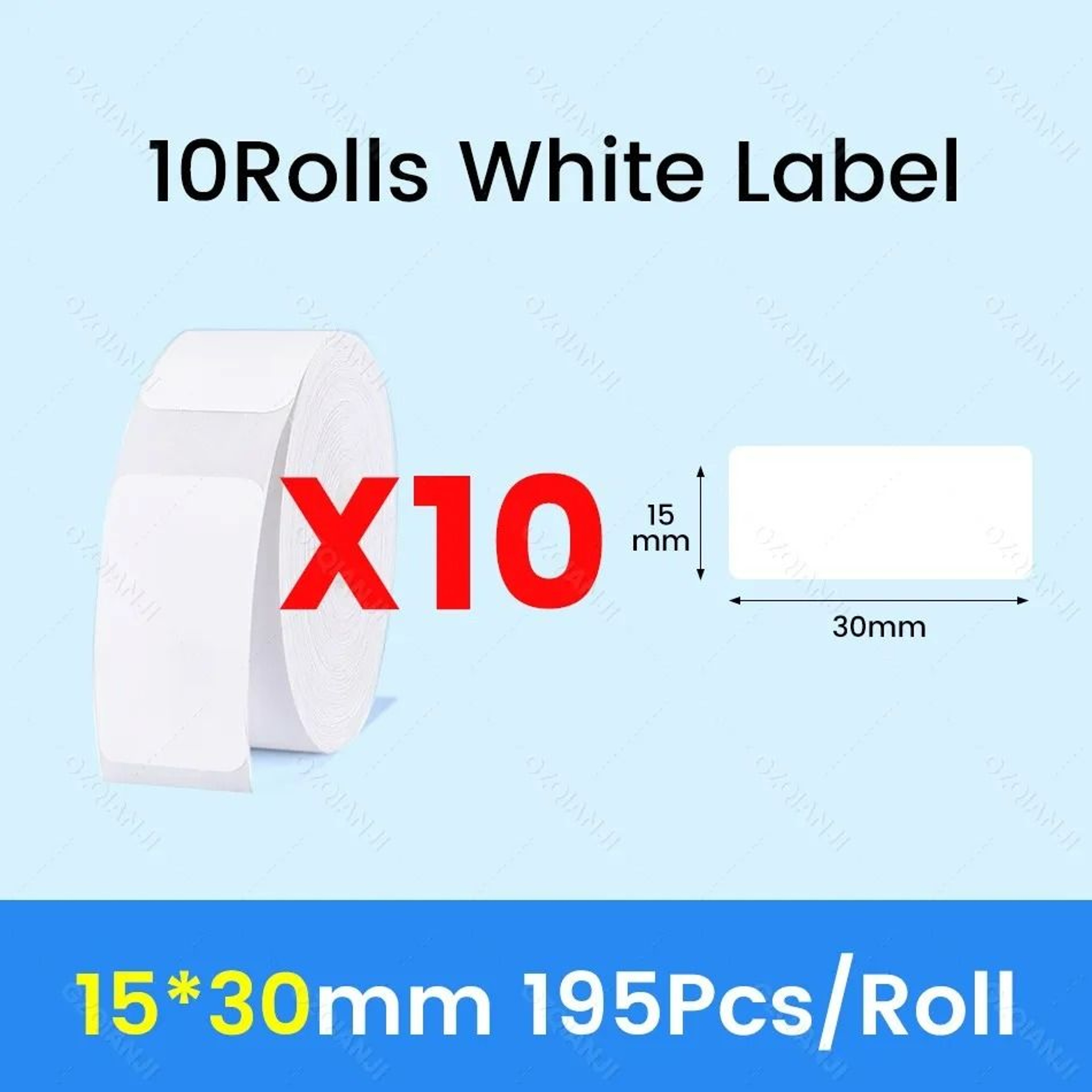 Waterproof Direct Thermal Label Paper Rolls For NiiMbot D11 D110  D101 9