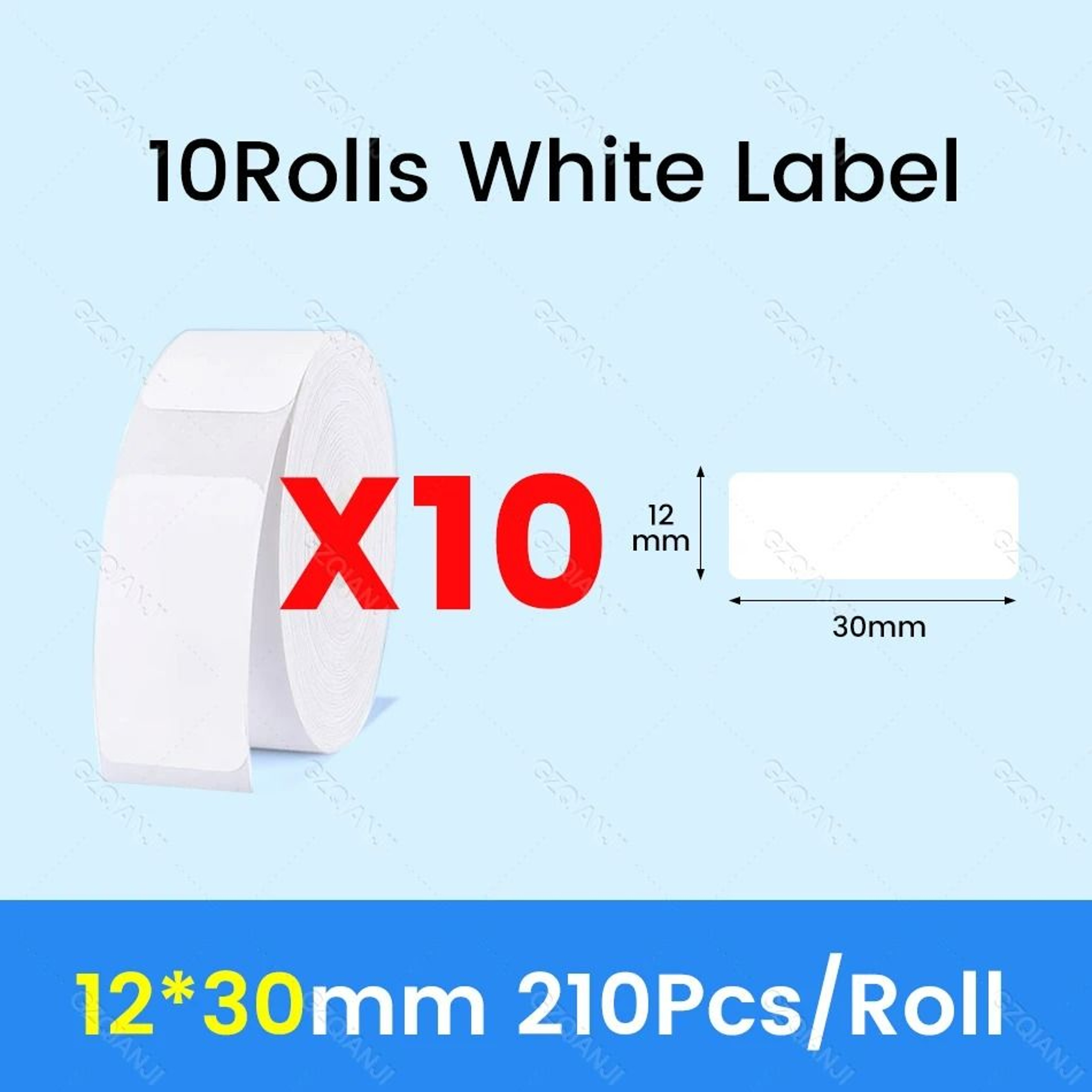 Waterproof Direct Thermal Label Paper Rolls For NiiMbot D11 D110  D101 20