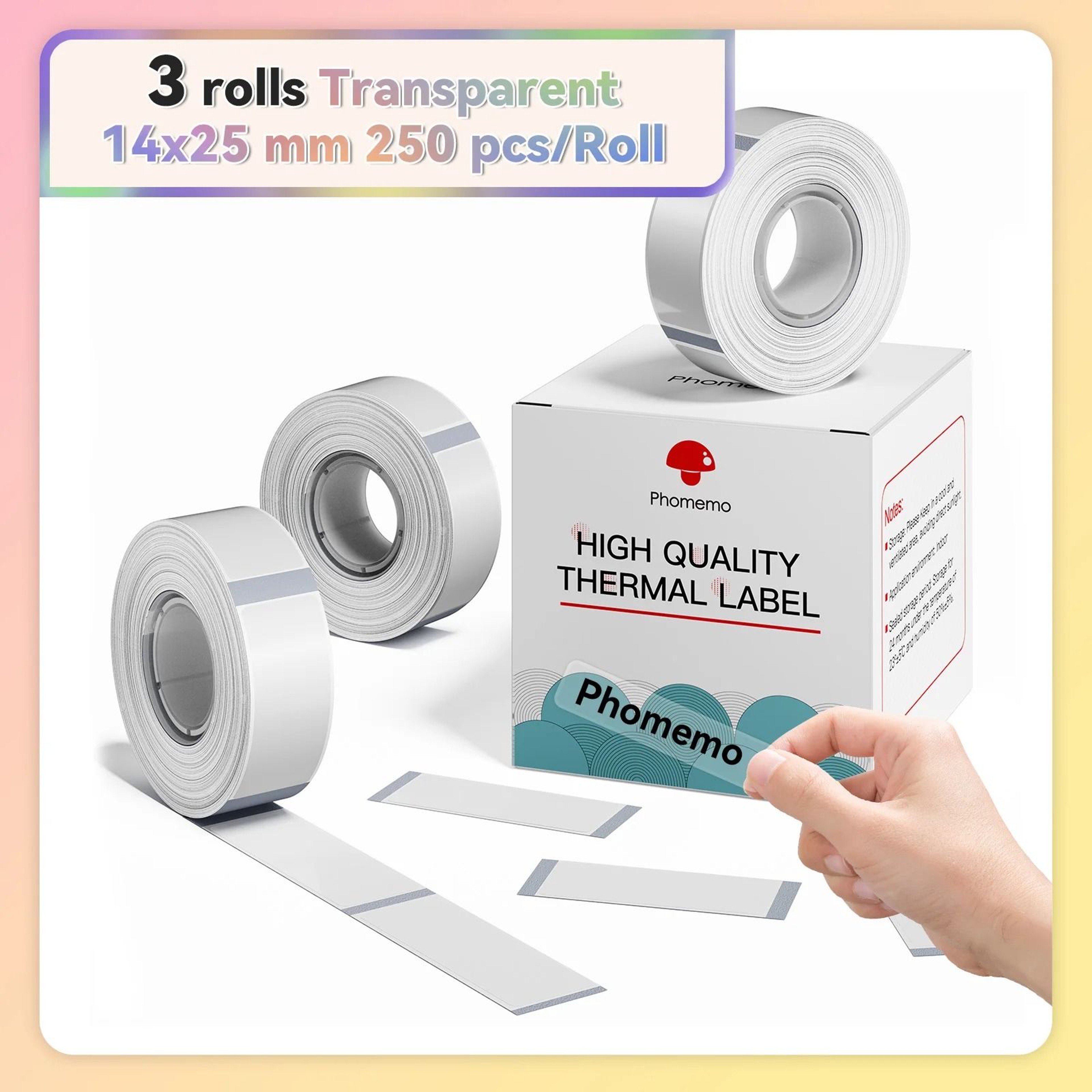 Waterproof Direct Thermal Label Paper Rolls For Phomemo Q30  D30 21