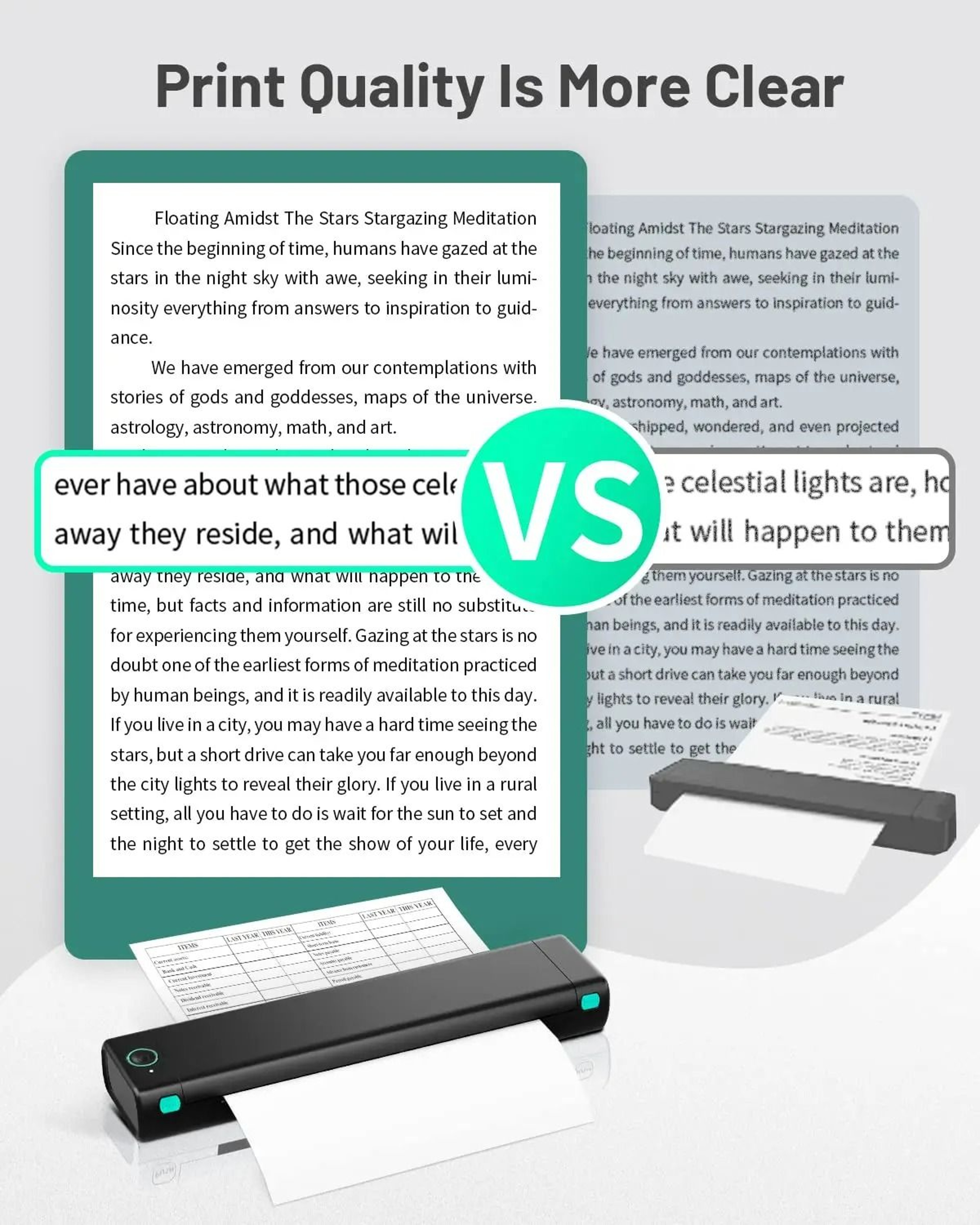 A4 FullPage Wireless Thermal Document Printer 2
