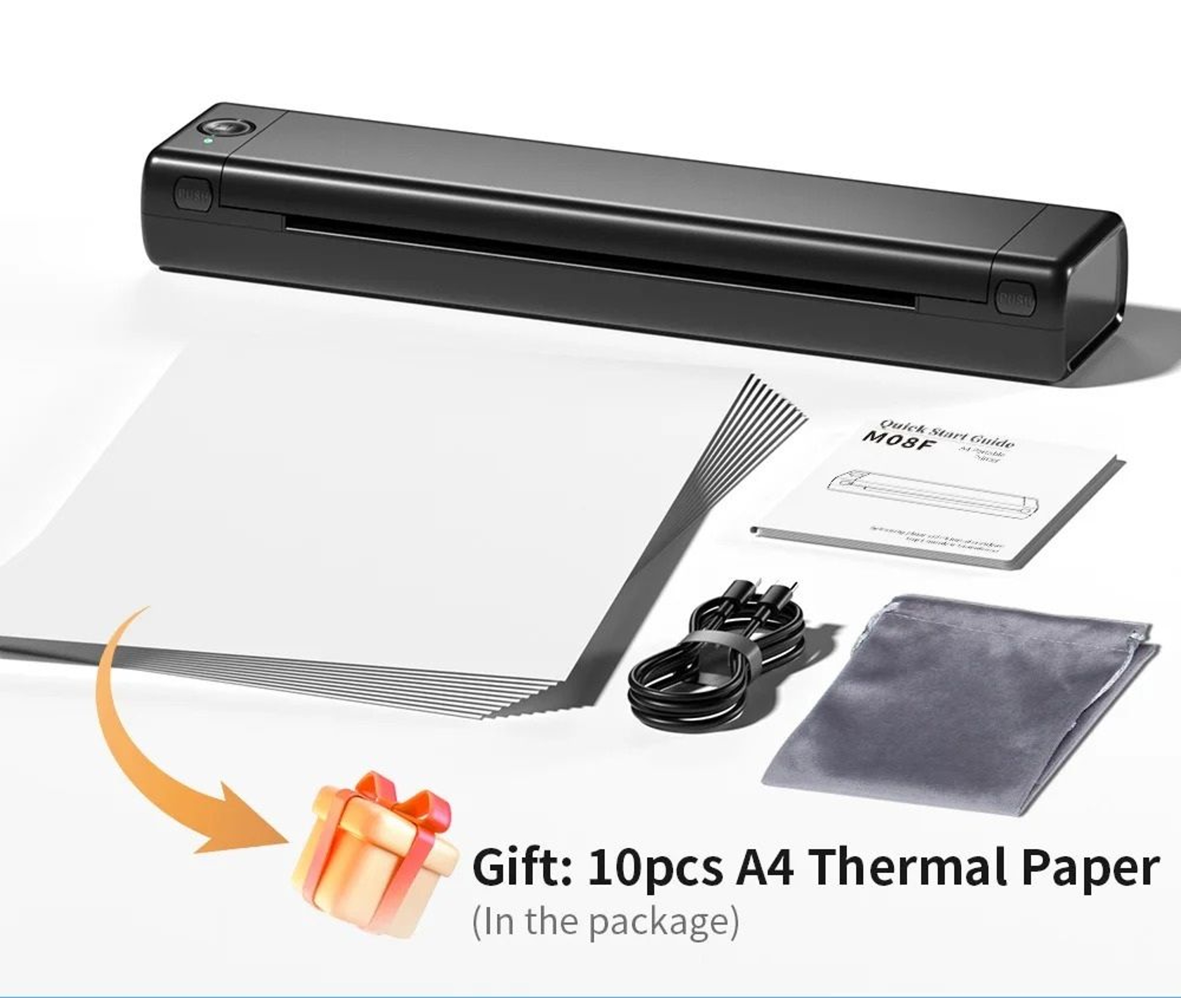 A4 FullPage Wireless Thermal Document Printer 6