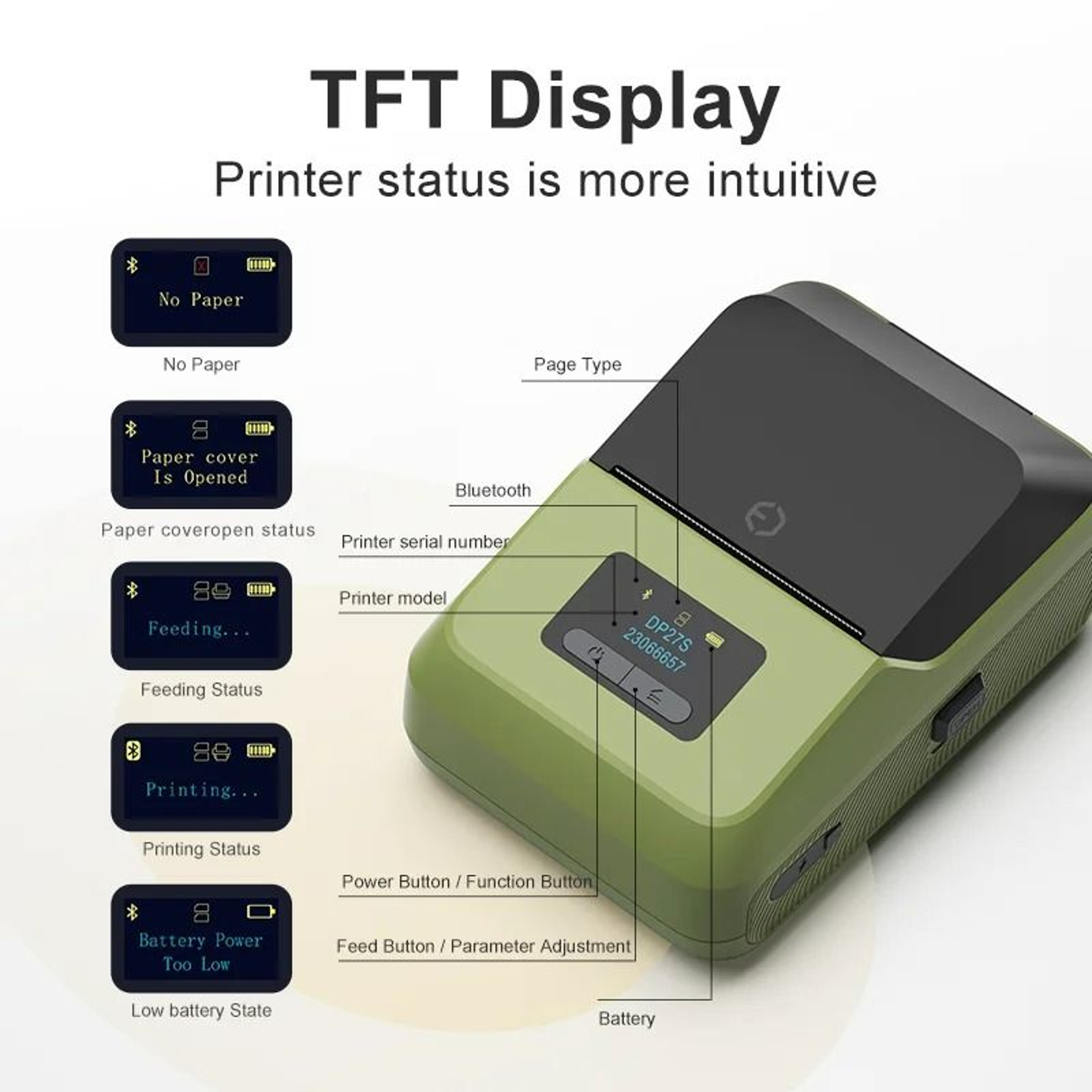 2Inch Portable Wireless Thermal Label Printer 3