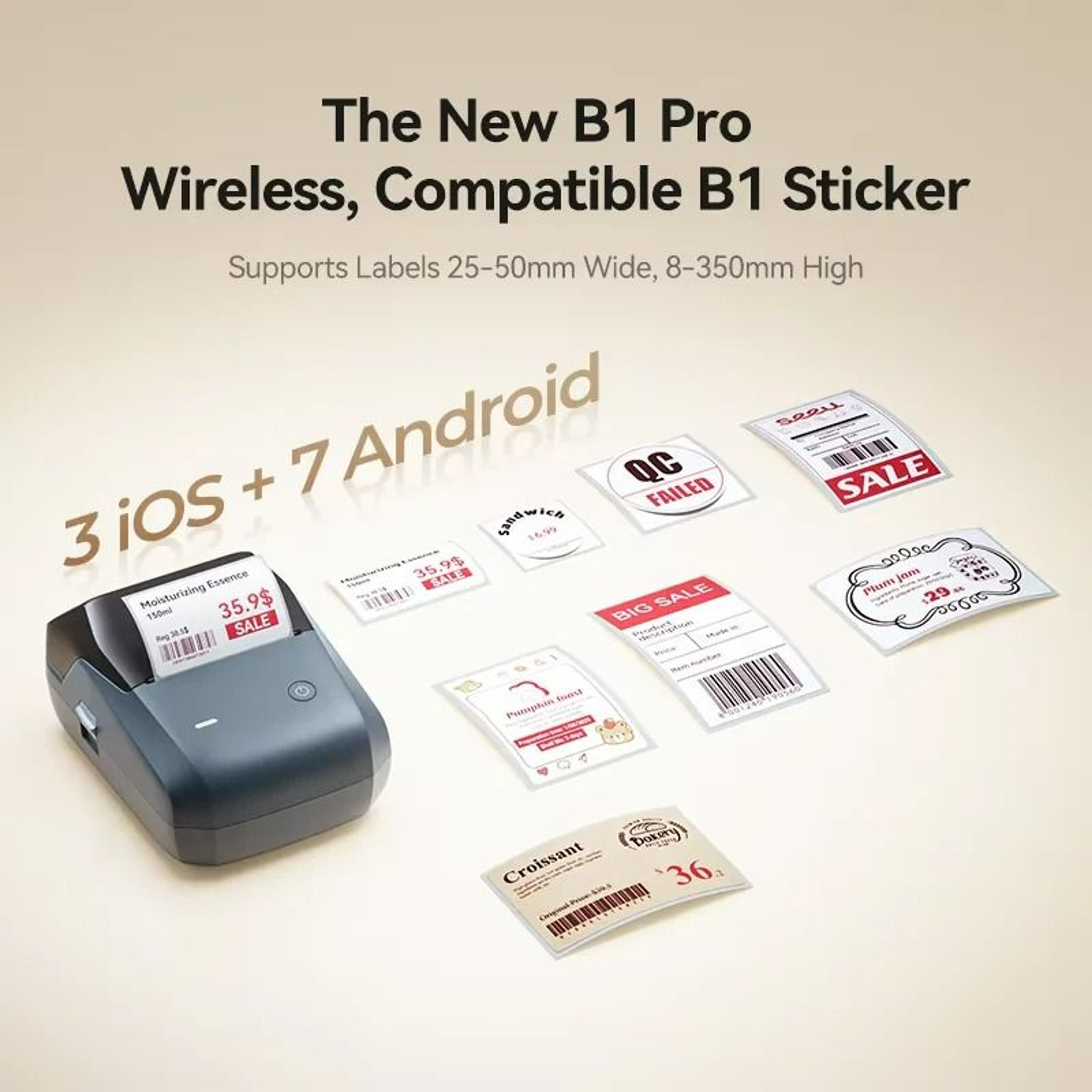 Wireless 2Inch HighDefinition Thermal Label Printer 2