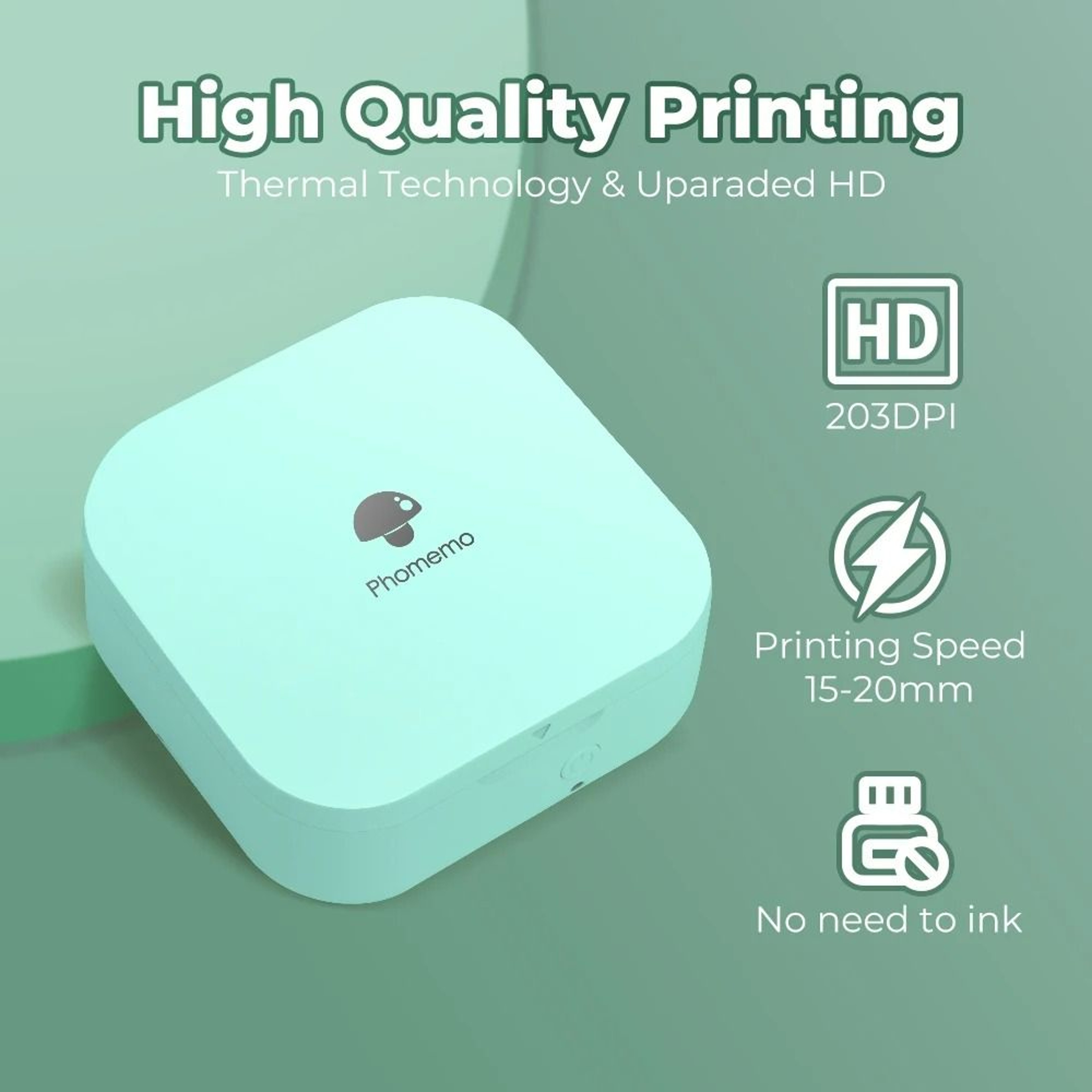 Wireless Mini Thermal Label  Barcode Maker For Home Office  School 1