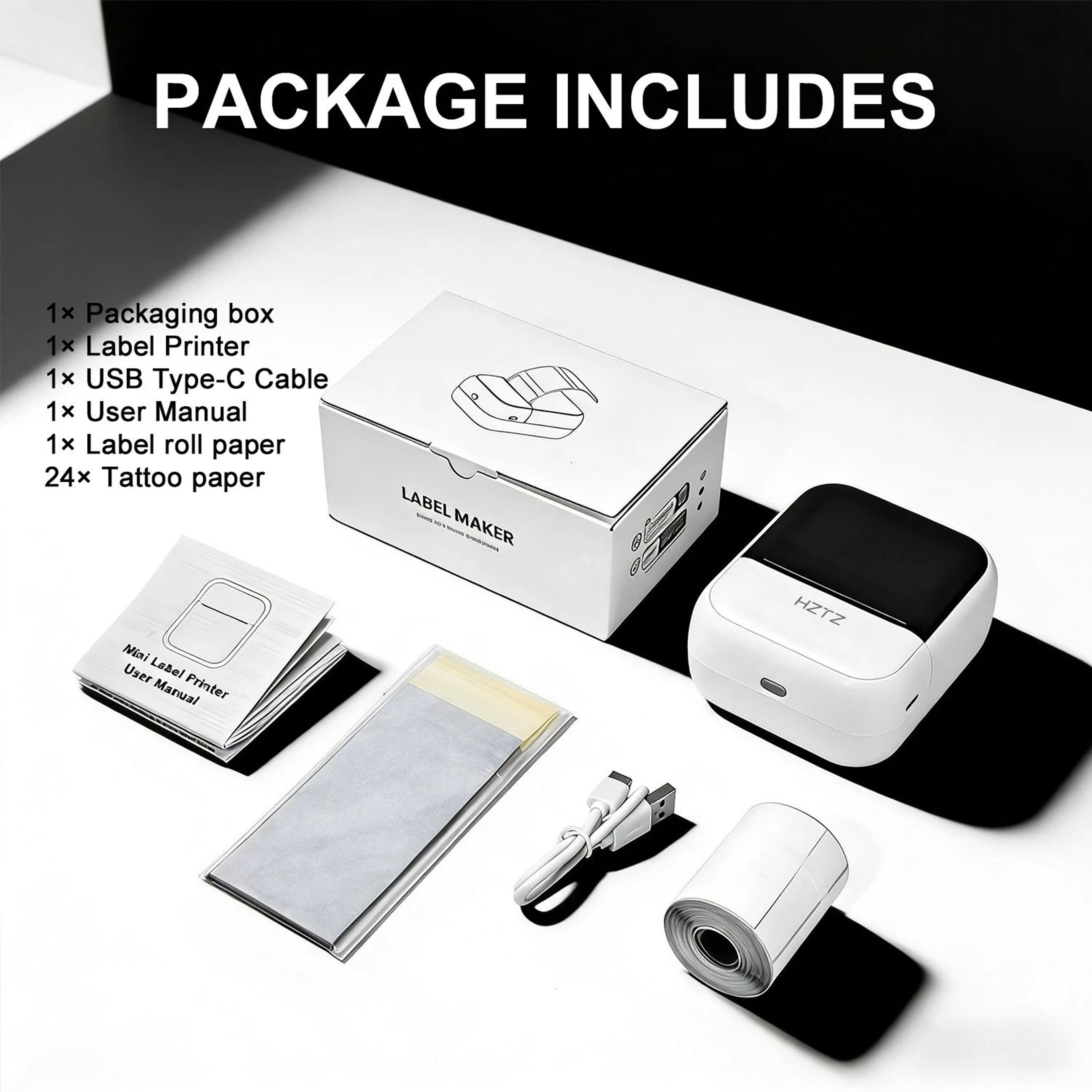 Wireless Mini Portable Thermal Tattoo  Label Printer 8