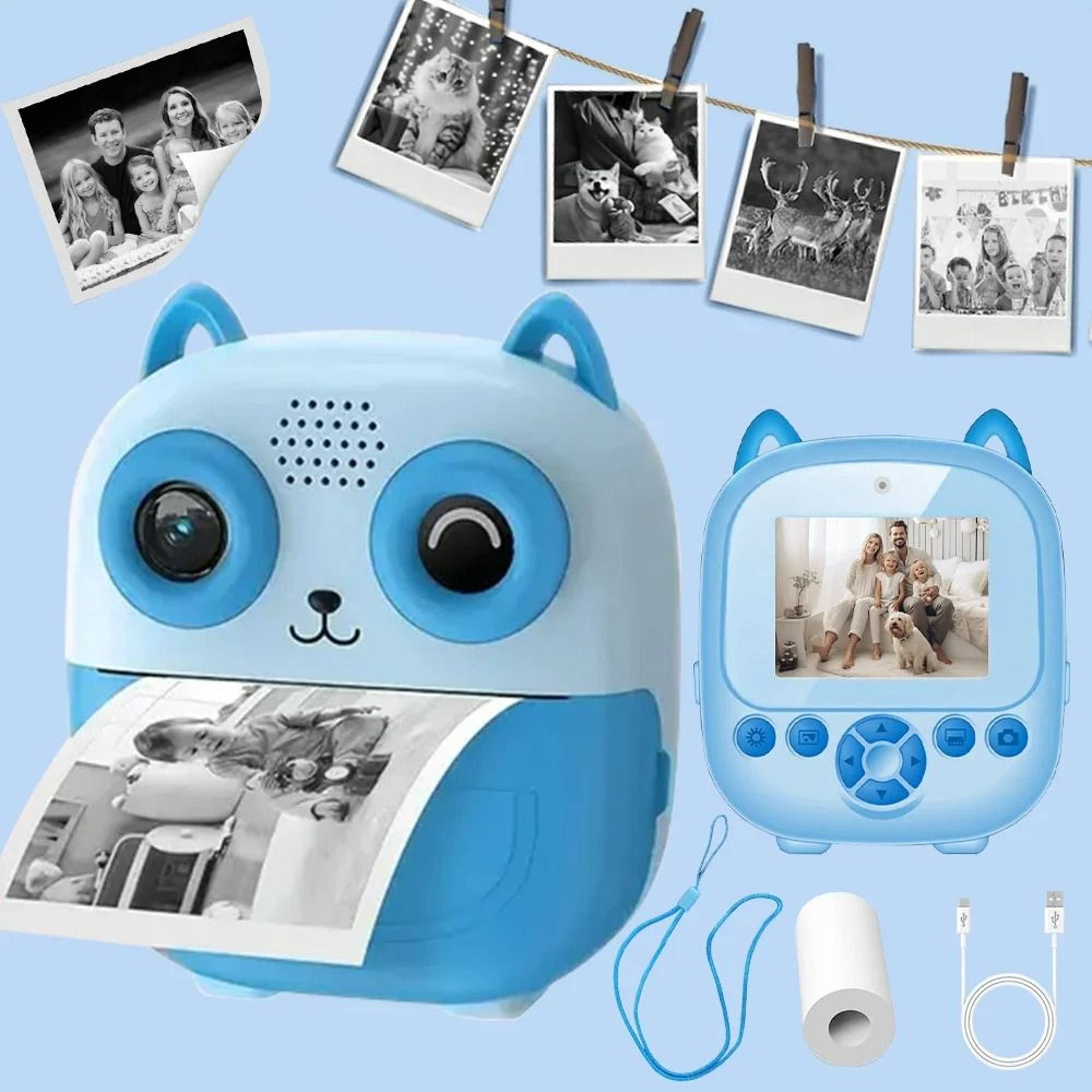 Kids Instant Print Camera With Thermal Printer 9
