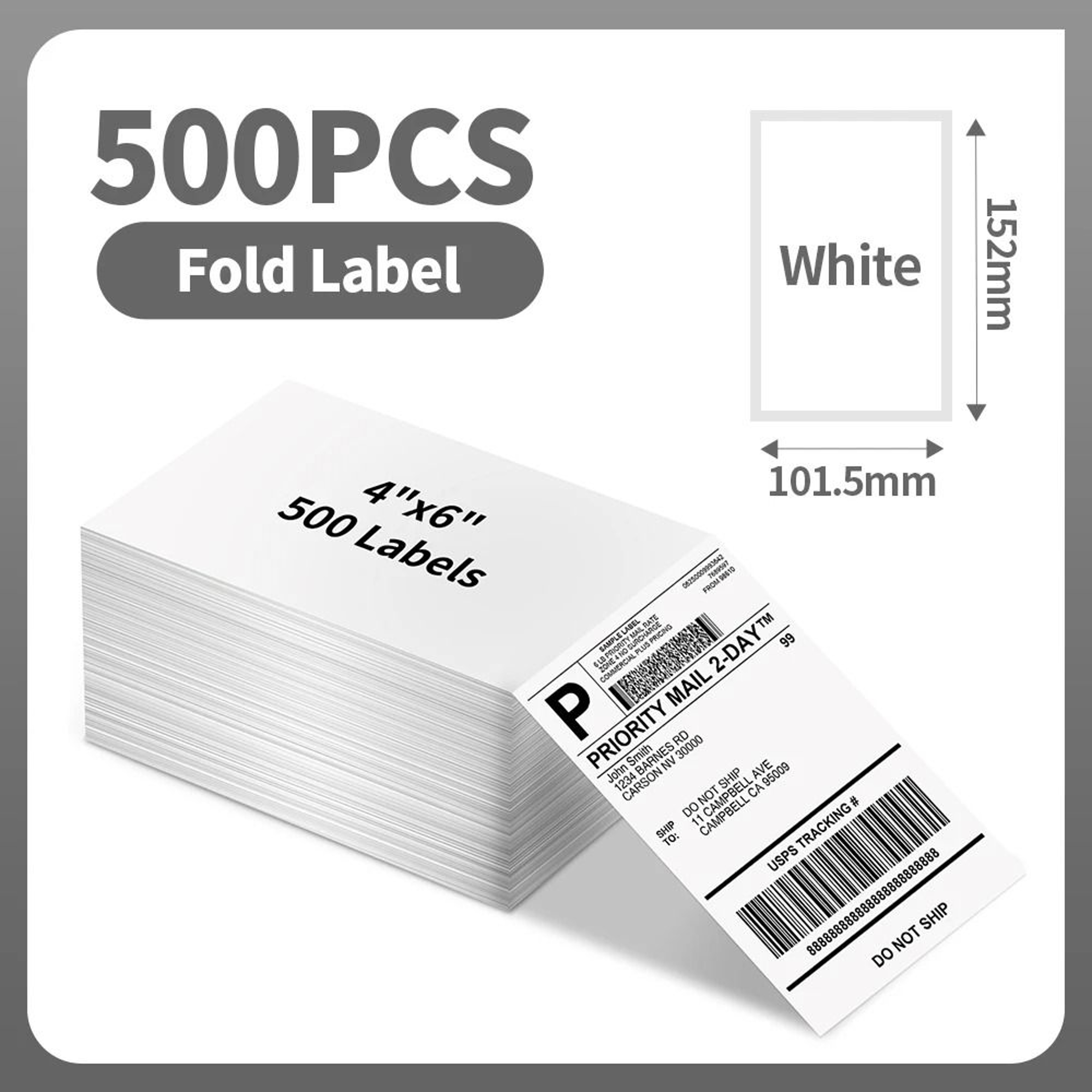 4 In X 6 In Direct Thermal Shipping Labels 500 Labels 6