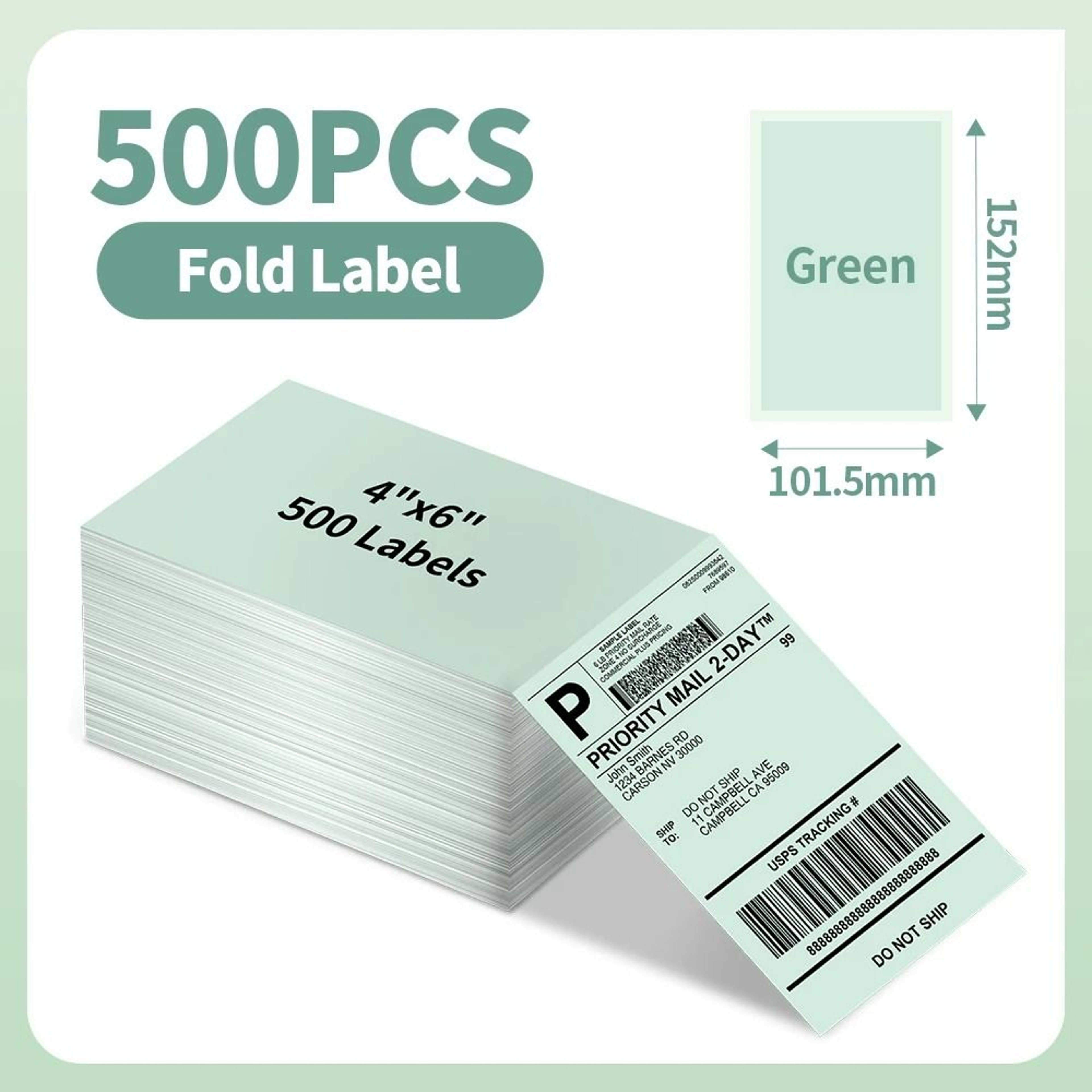 4 In X 6 In Direct Thermal Shipping Labels 500 Labels 8