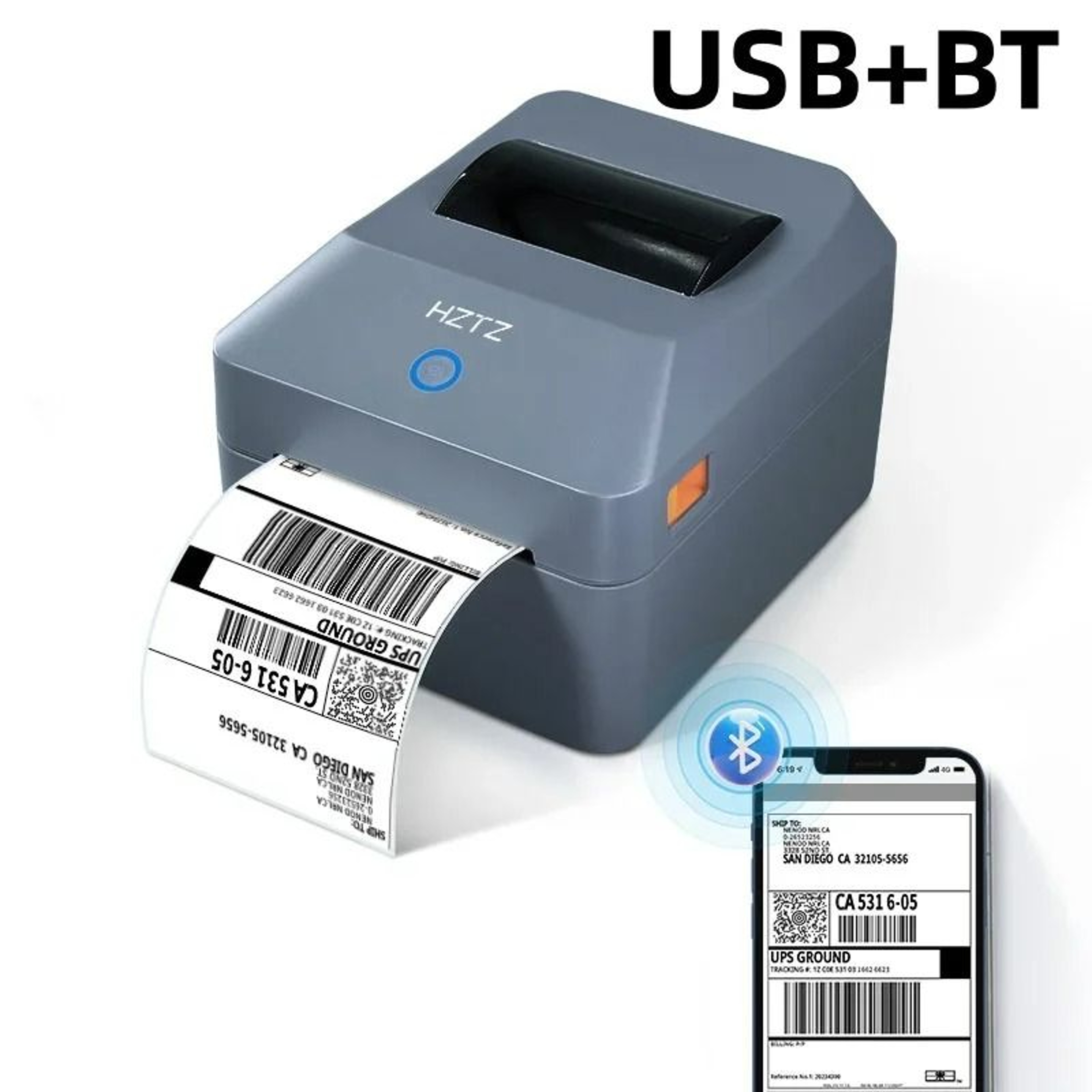 4 In X 6 In Desktop Thermal Shipping Label Printer 8