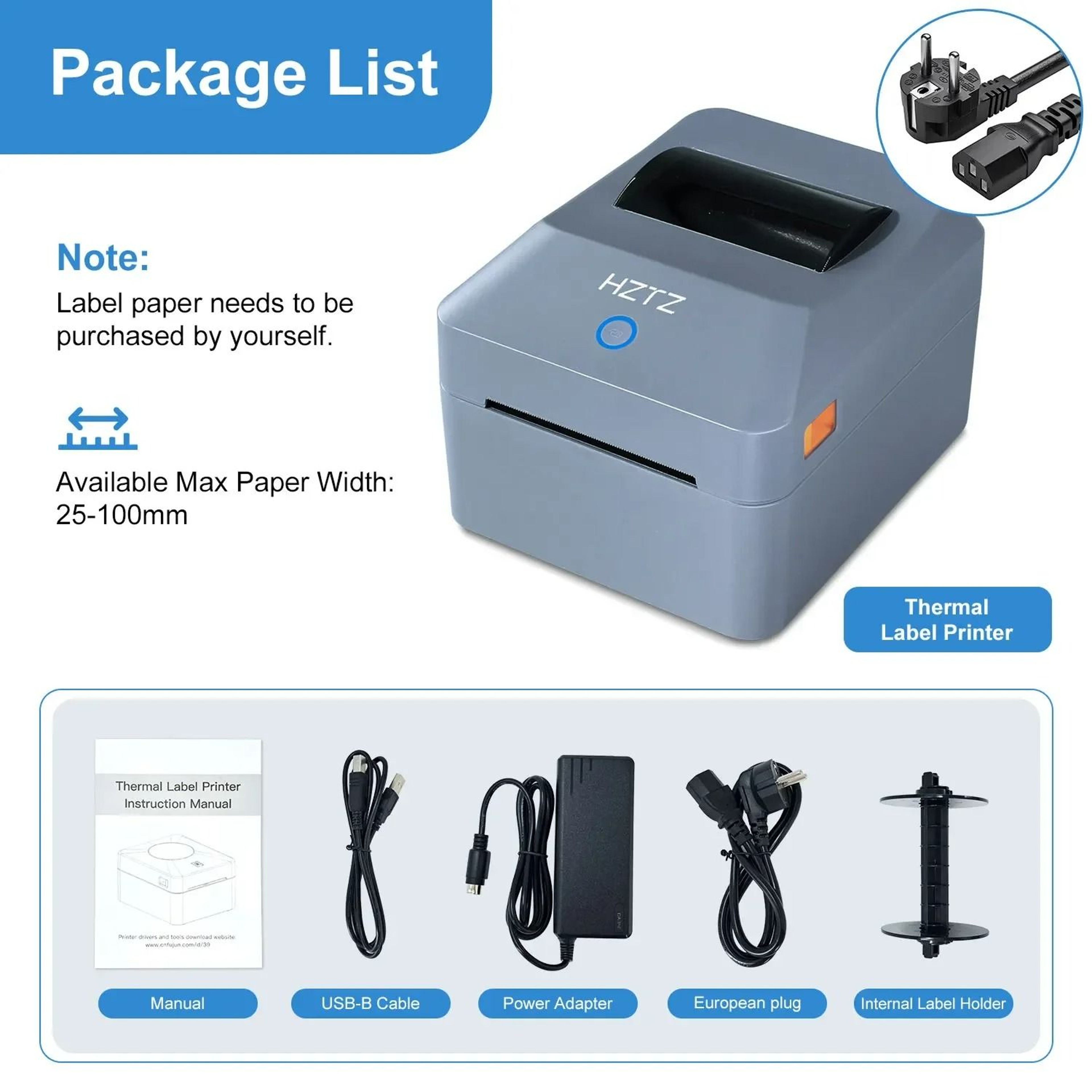 4 In X 6 In Desktop Thermal Shipping Label Printer 5