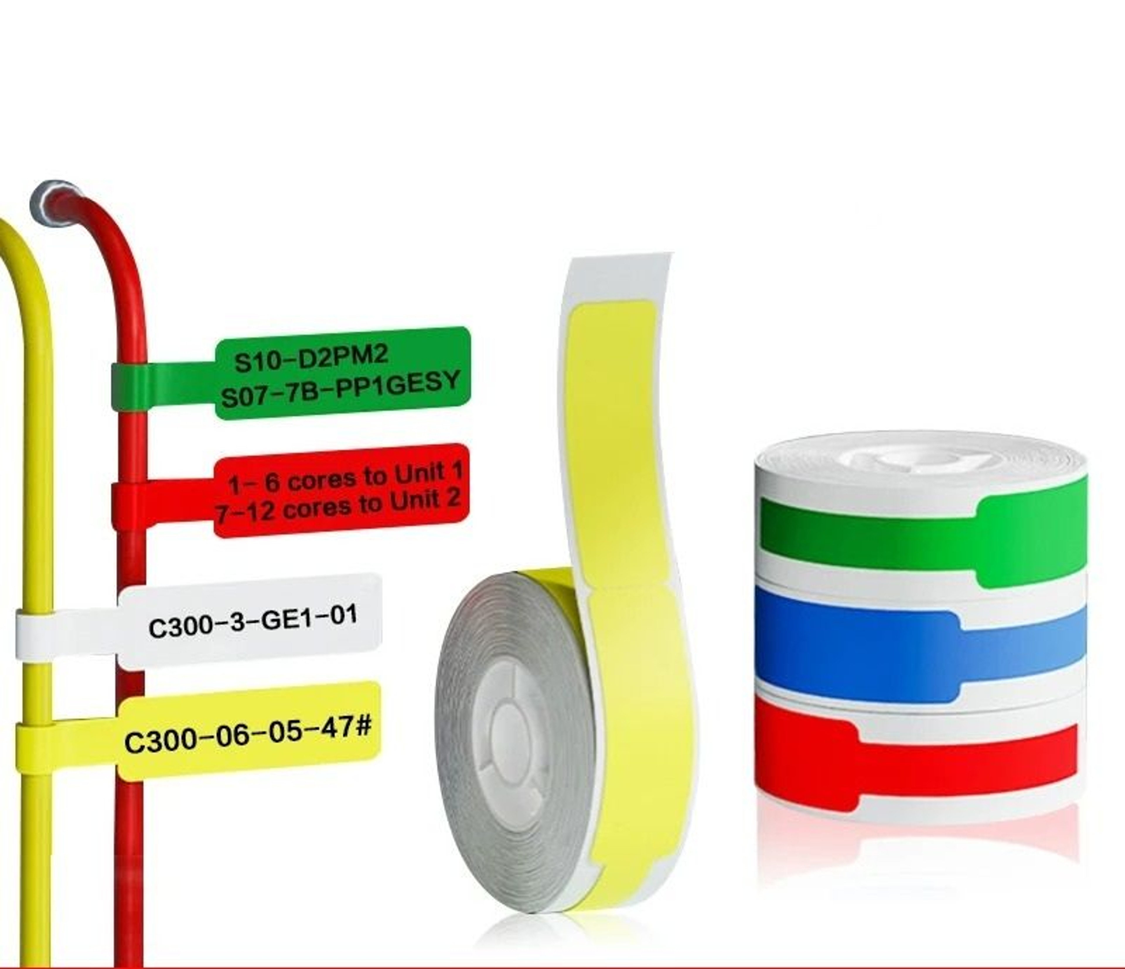 SelfAdhesive Waterproof Cable Label Rolls 0