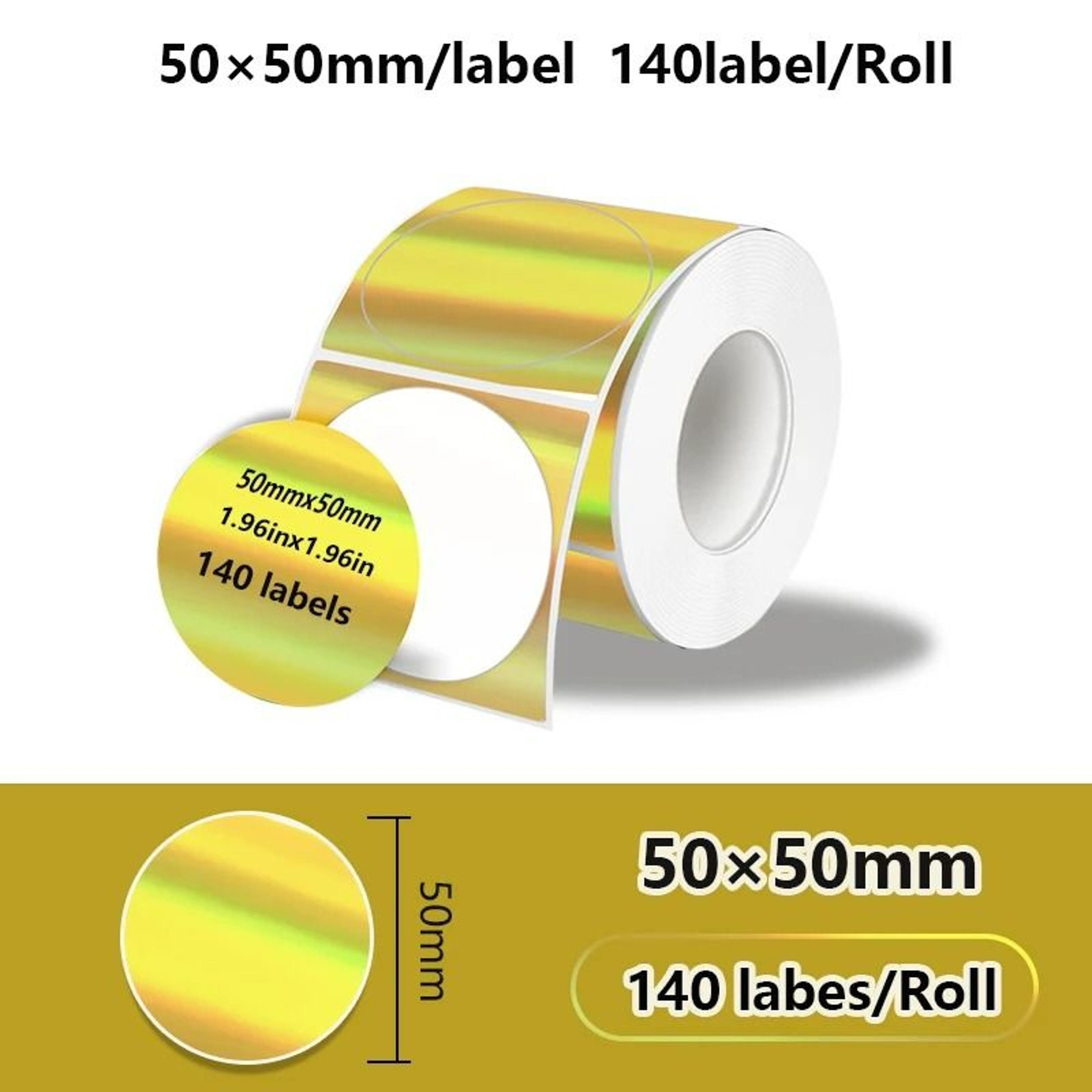 Laser Holographic Transparent Thermal Adhesive Label Rolls 8