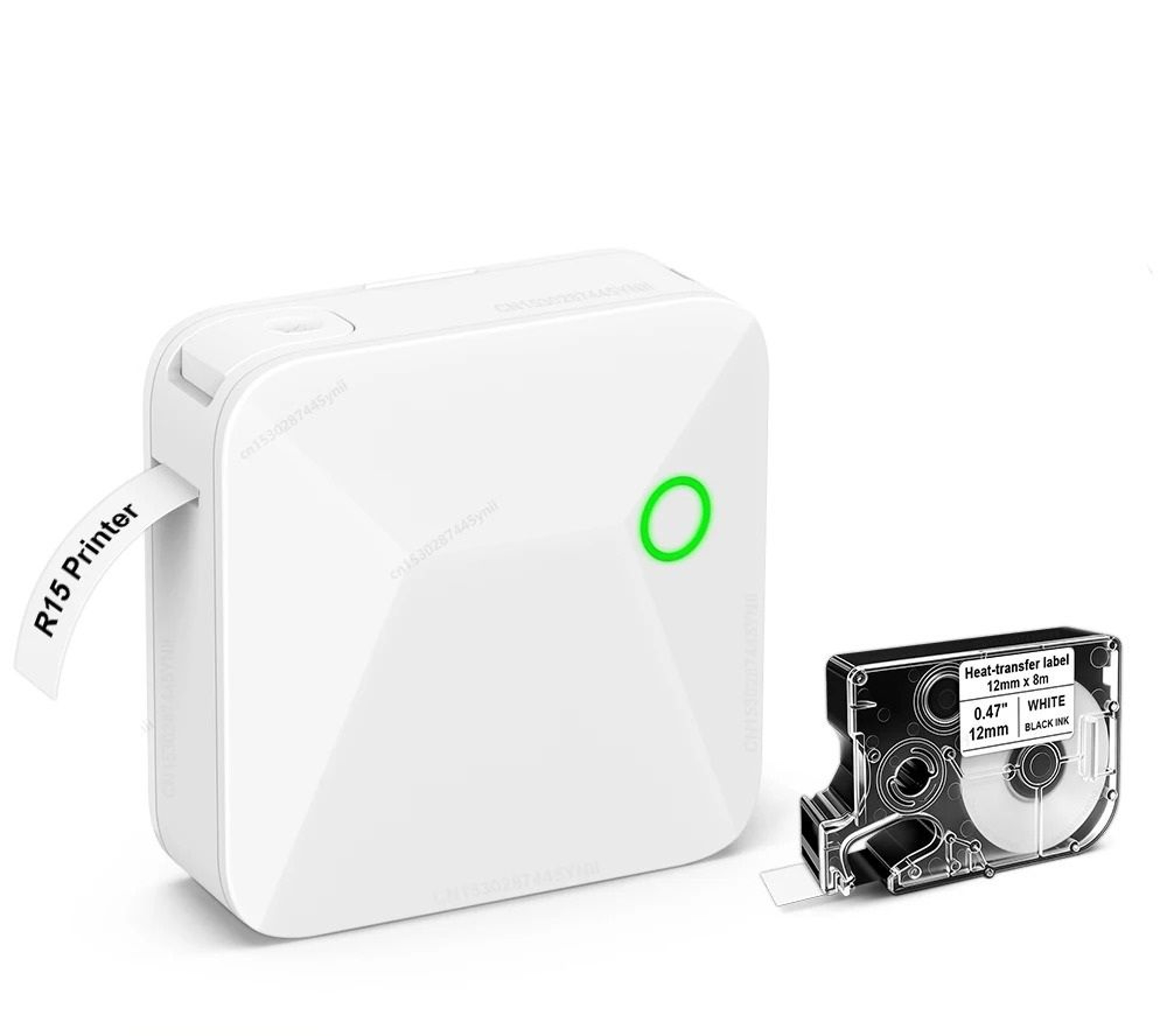 Portable Mini Thermal Transfer Ribbon Label Printer 8