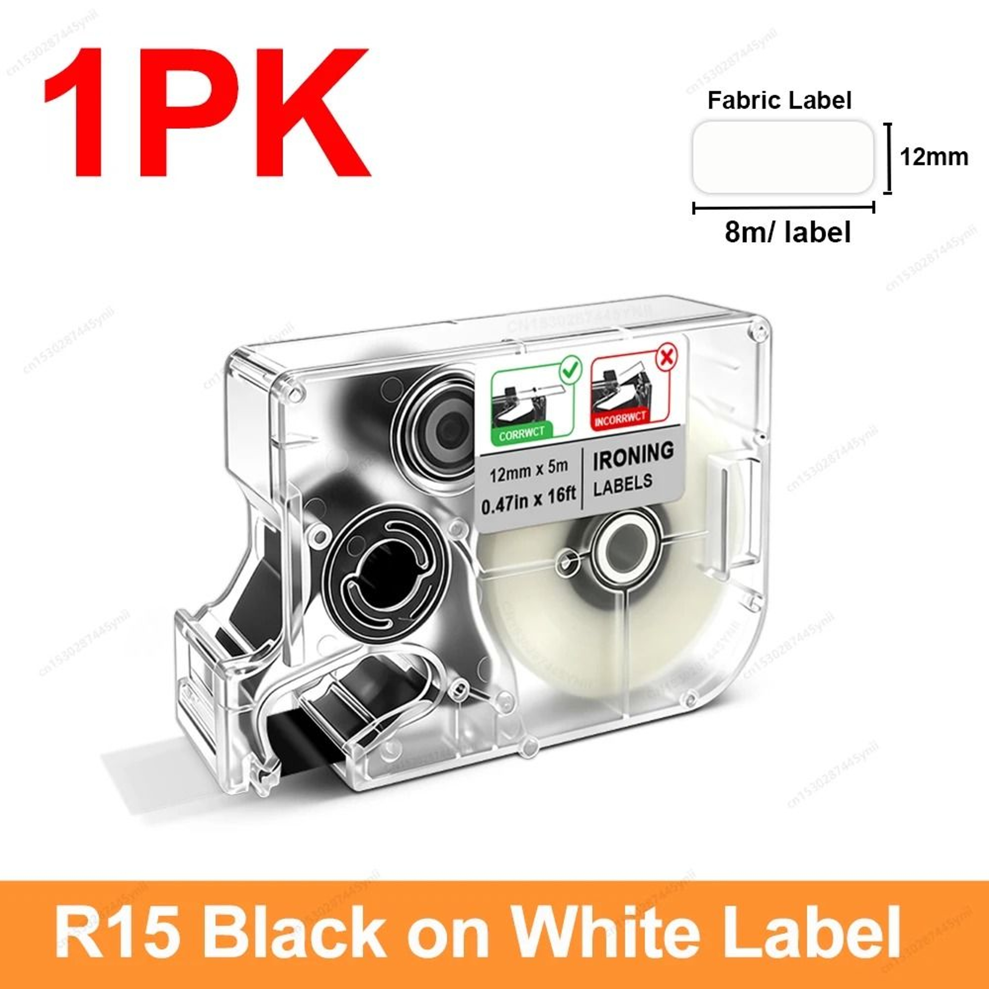 Portable Mini Thermal Transfer Ribbon Label Printer 12