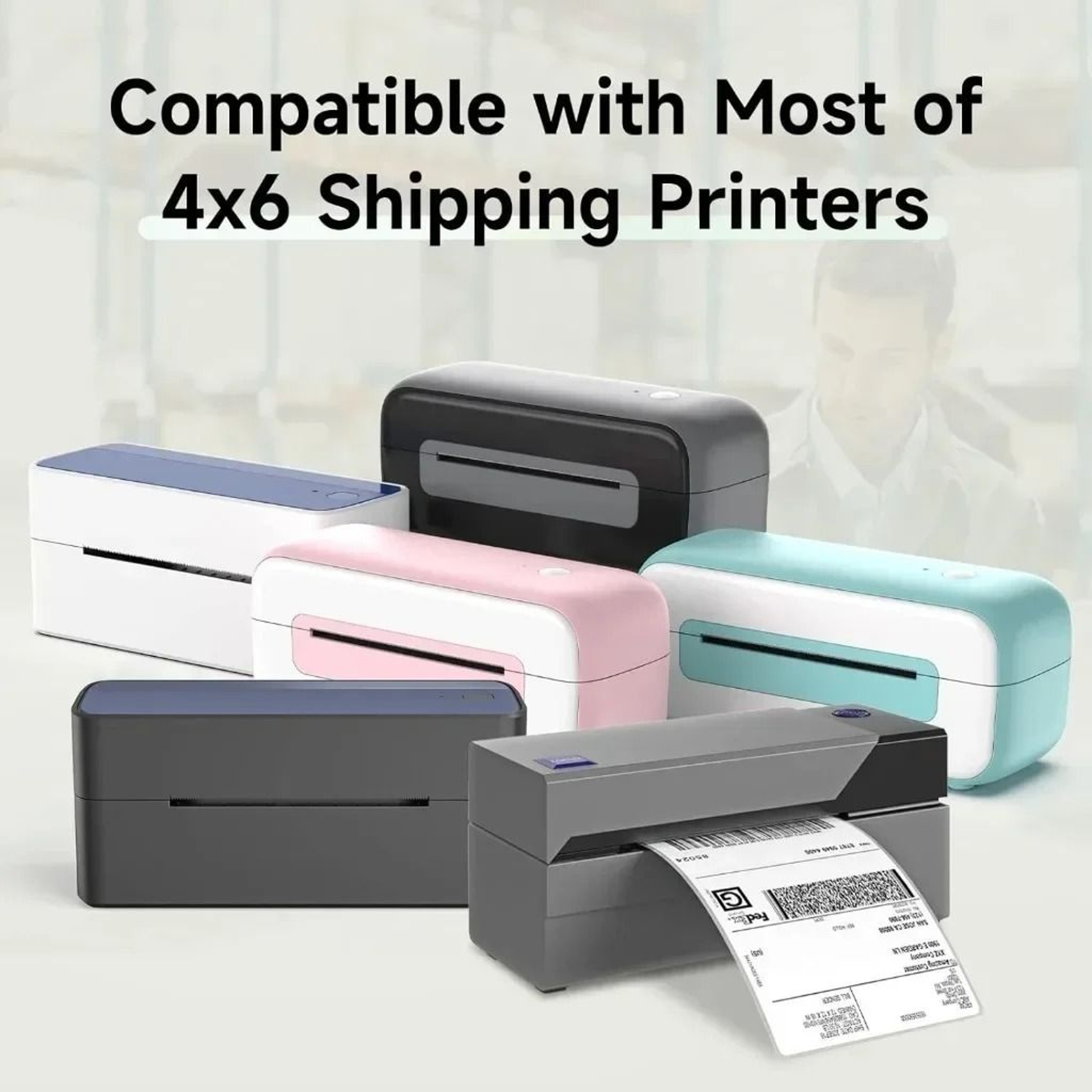 100 Pcs 4x6 Thermal Shipping Label Paper Roll 1