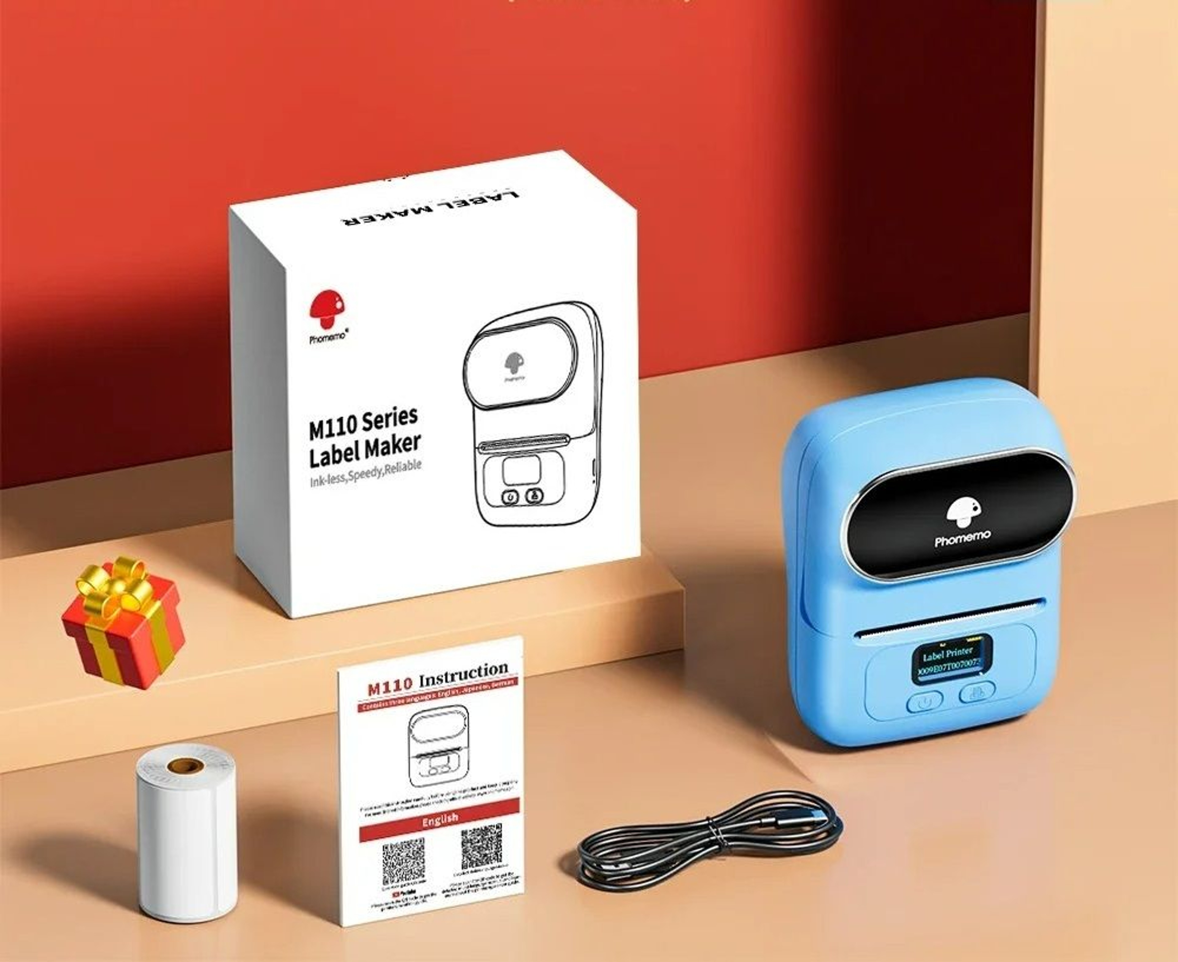 Portable Wireless Bluetooth Thermal Label Printer Set 17