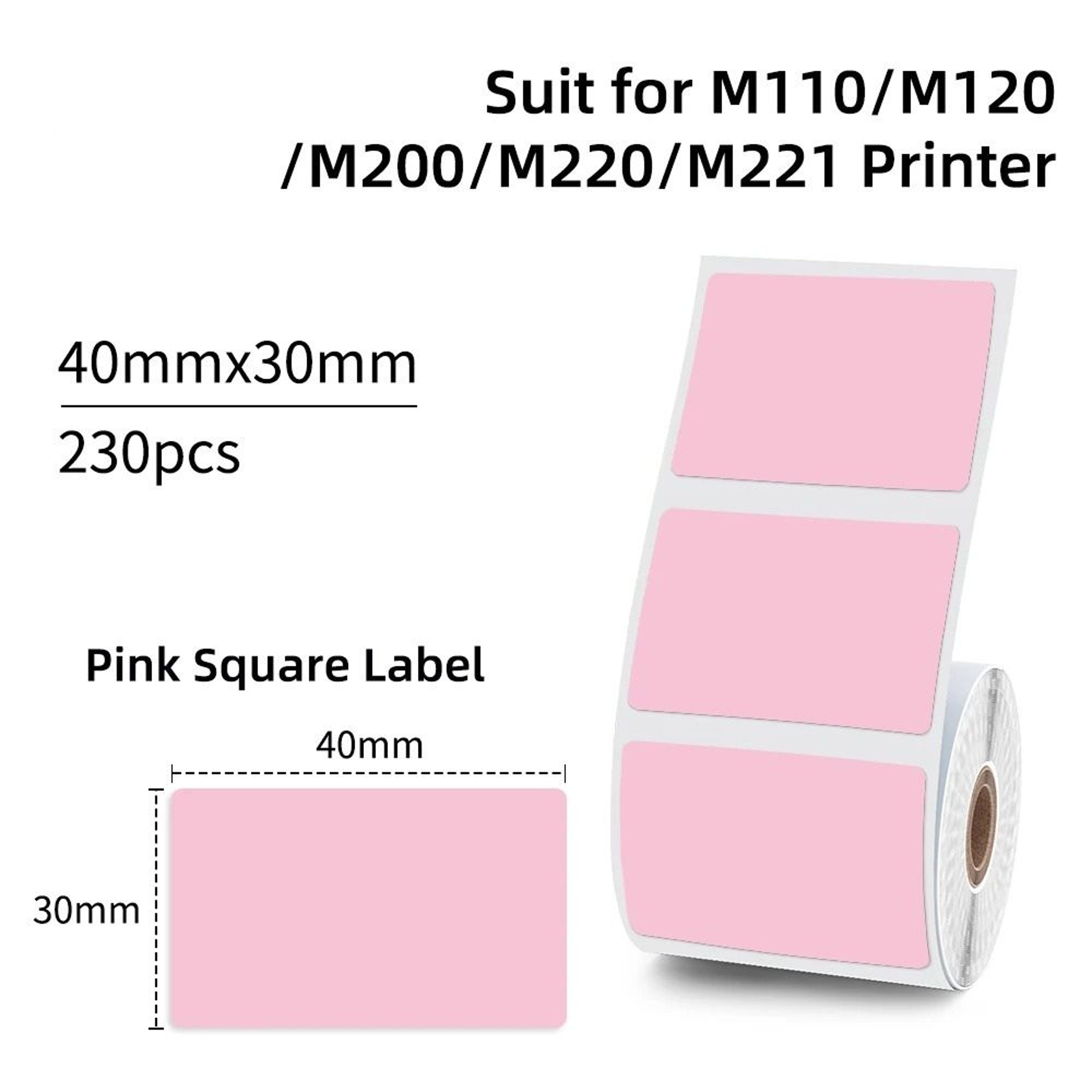 Portable Wireless Bluetooth Thermal Label Printer Set 6