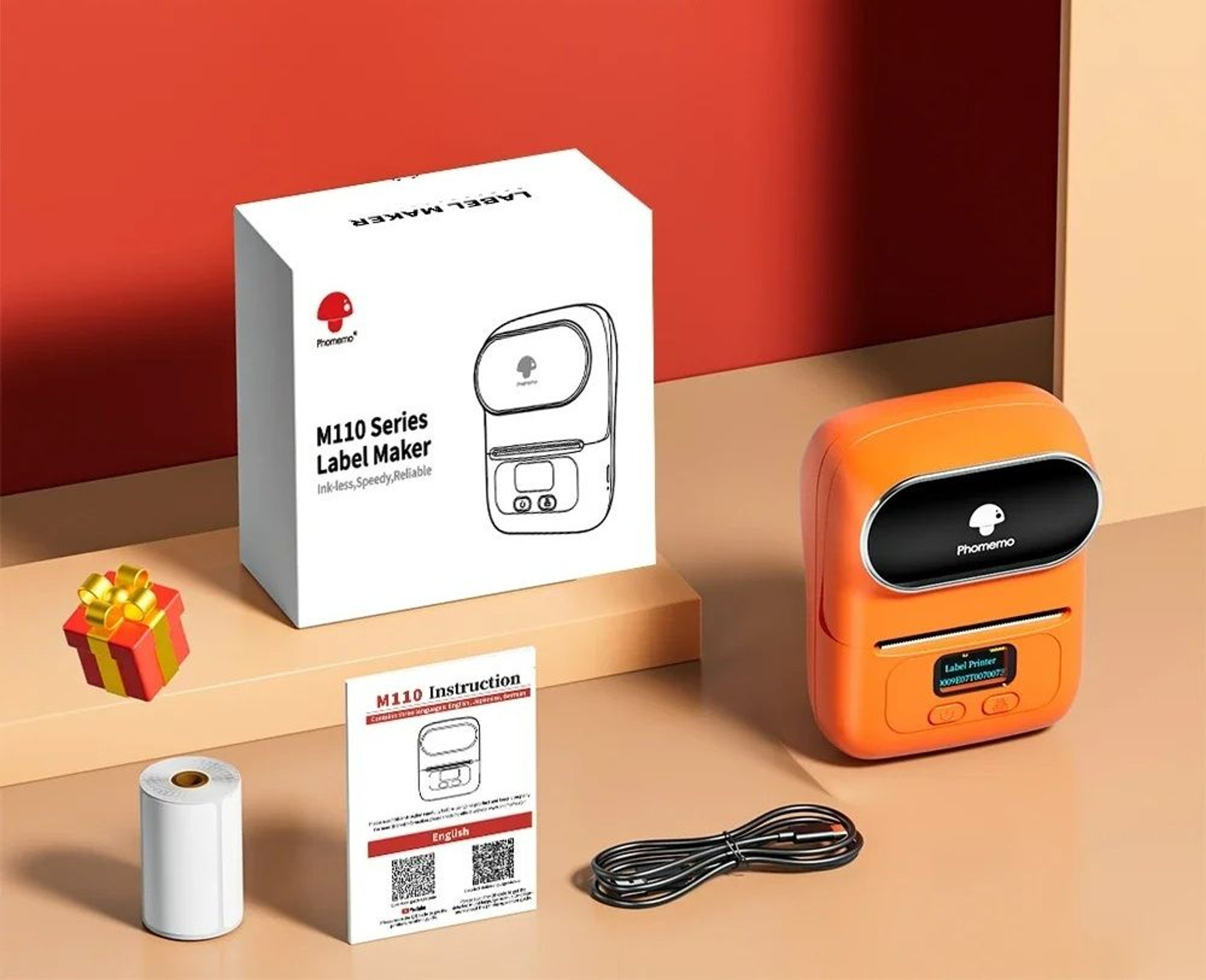 Portable Wireless Bluetooth Thermal Label Printer Set 9