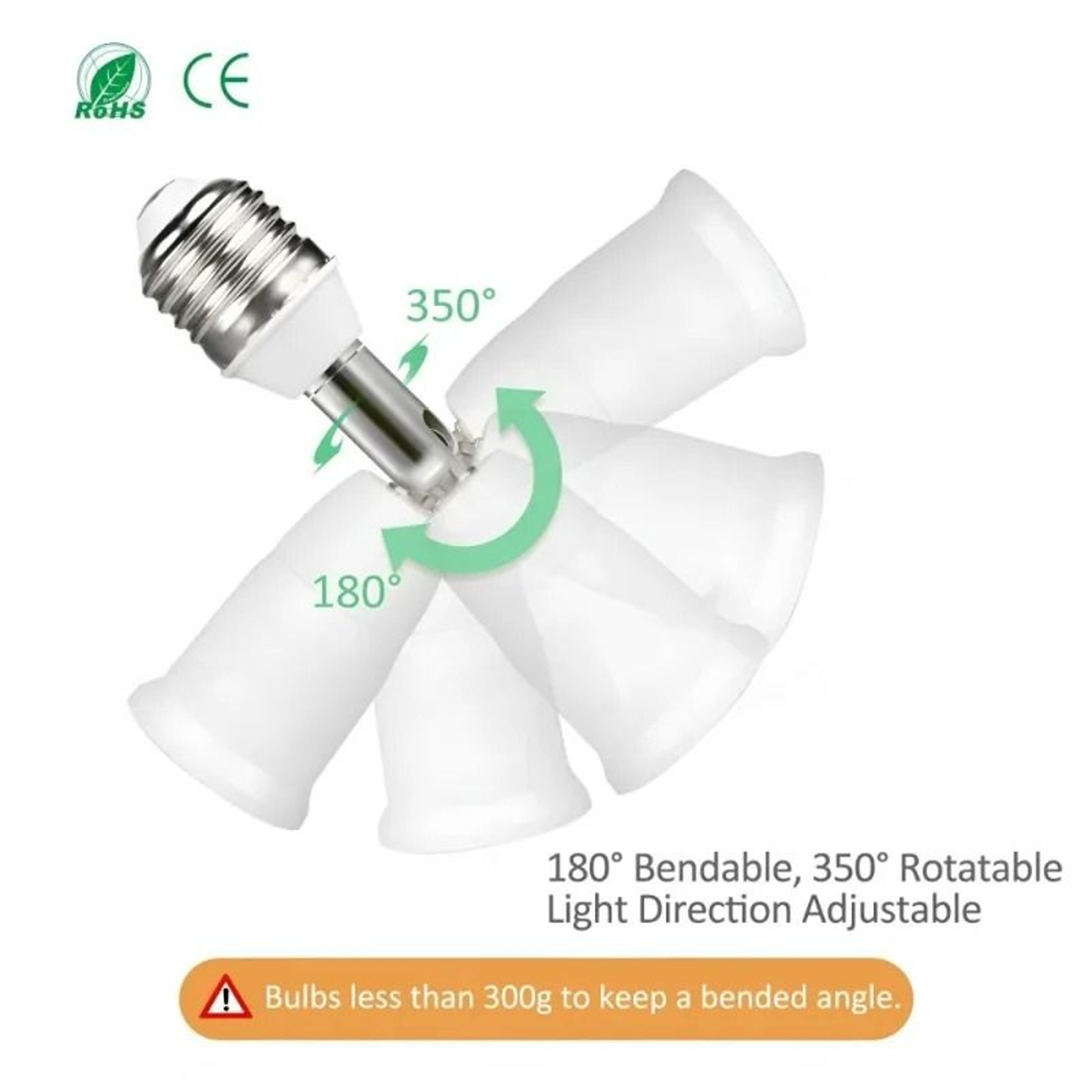 E27 LED Light Bulb Socket Splitter Adapter 1 To 1 3 4 Or 5 Bulbs 3