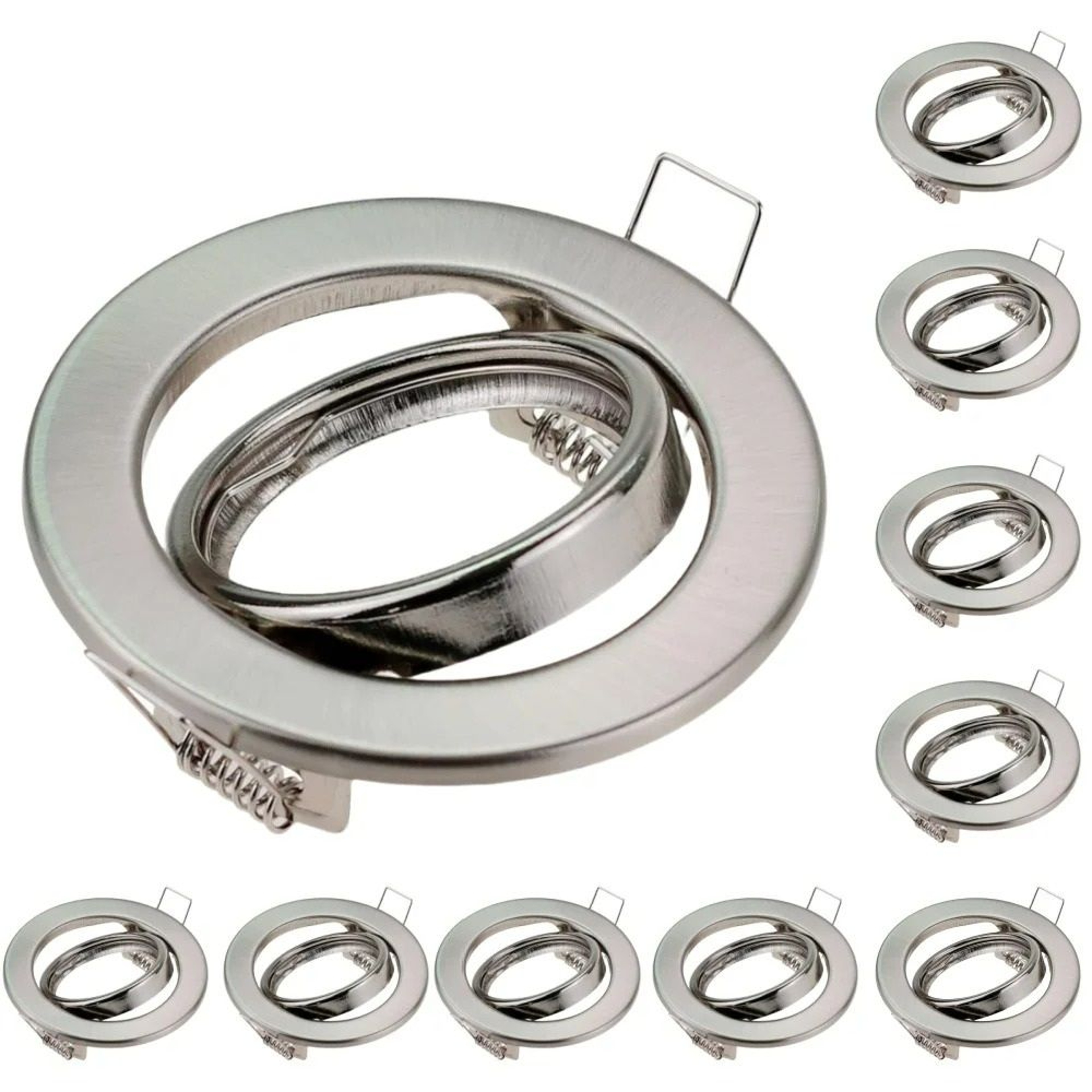 Recessed Downlight Housing Frames With GU10 Holder 10Pack 70mm Cutout 0
