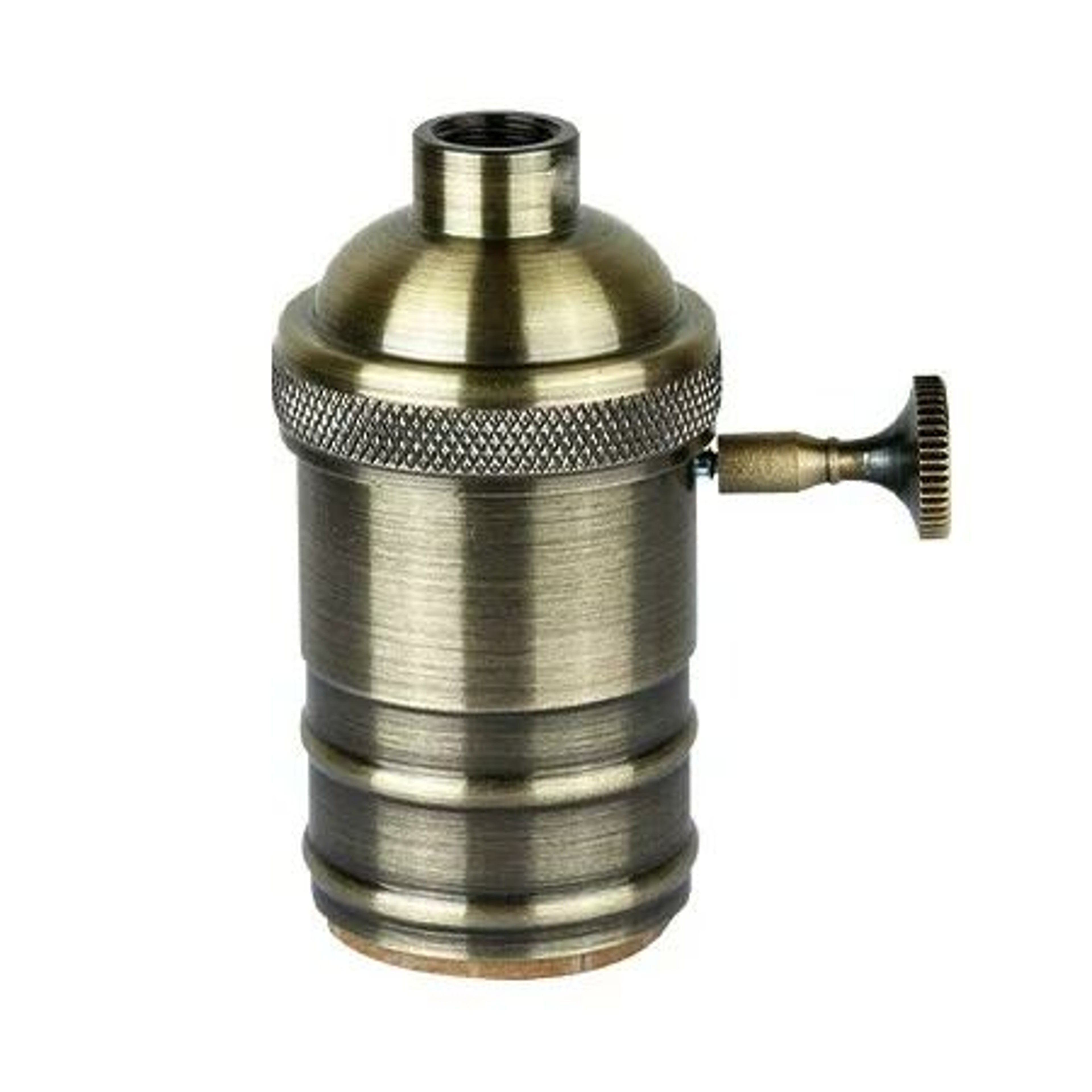 Vintage Electroplate Brass E27 Suspension Lamp Holder 8