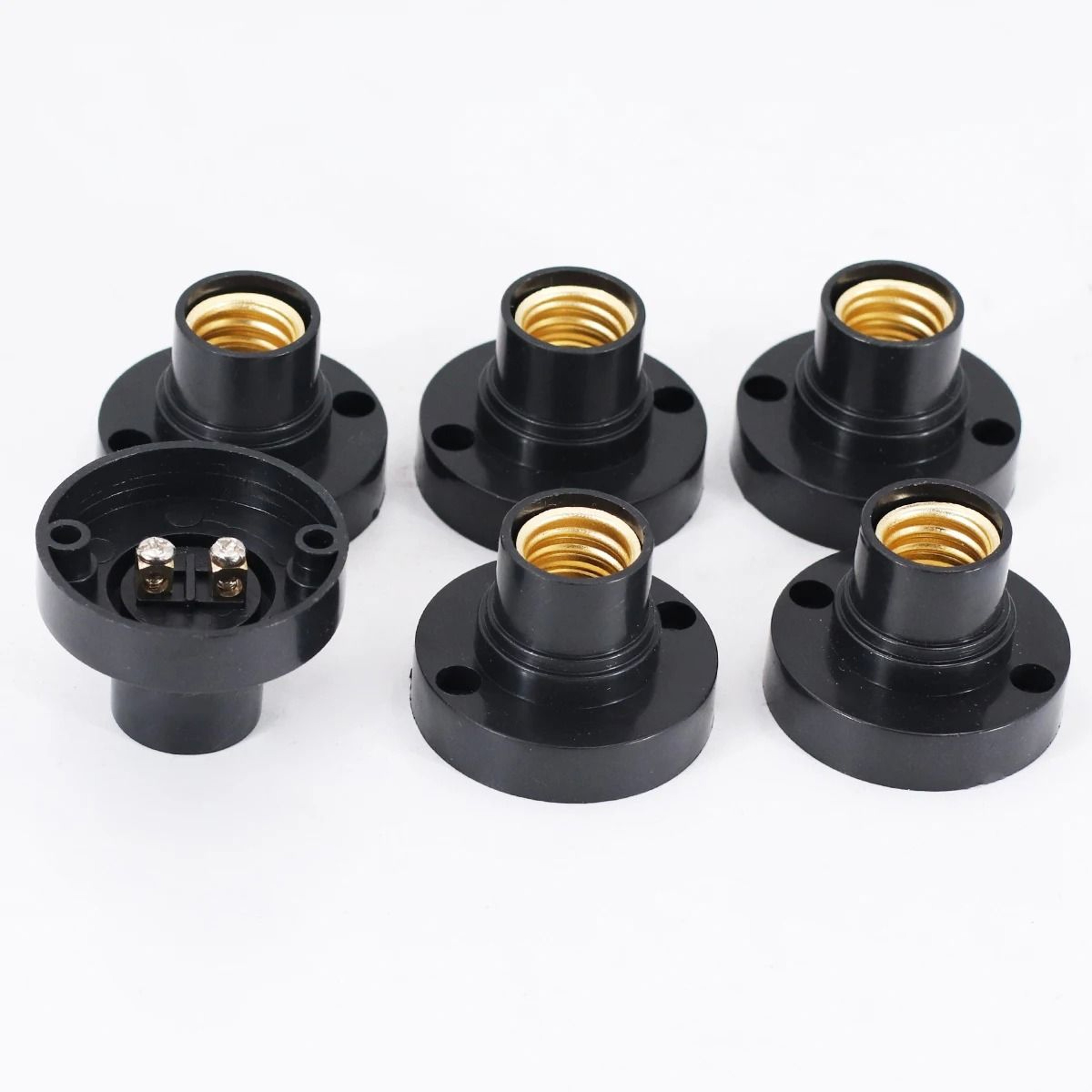 E14 Screw Light Bulb Socket Lamp Base Holder 6Pack 6