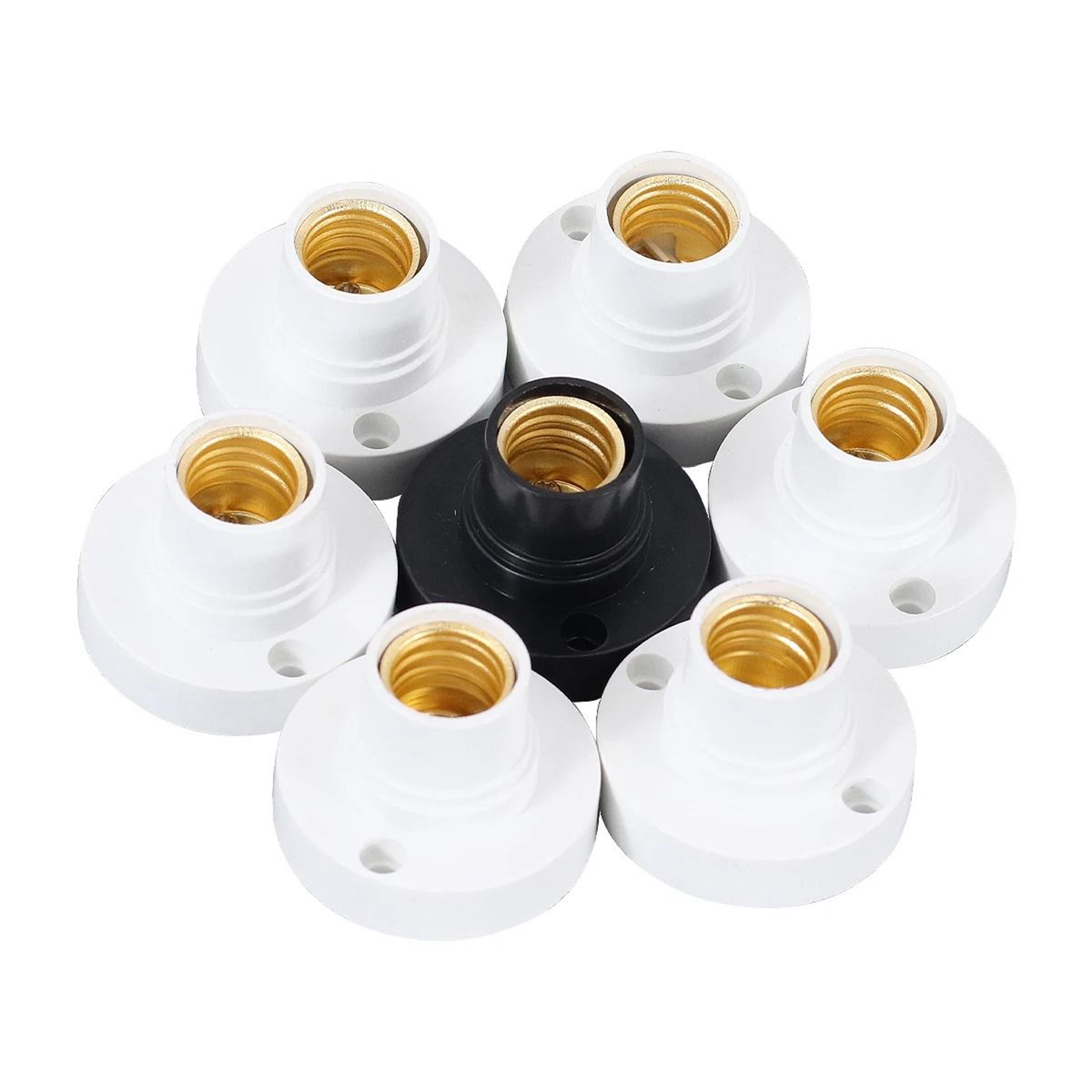 E14 Screw Light Bulb Socket Lamp Base Holder 6Pack 4