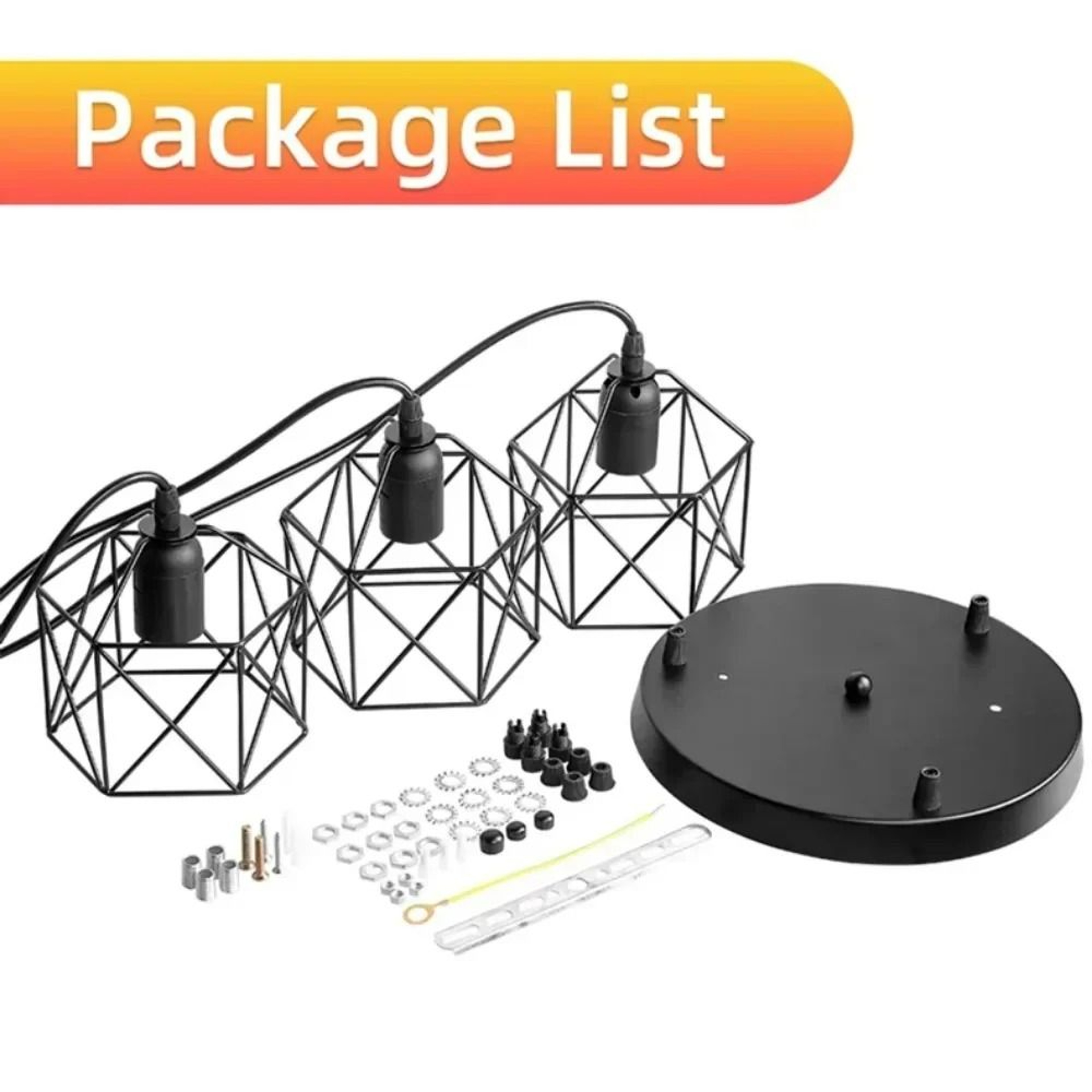 Modern Vintage Nordic Iron LED Chandelier Pendant Light 4