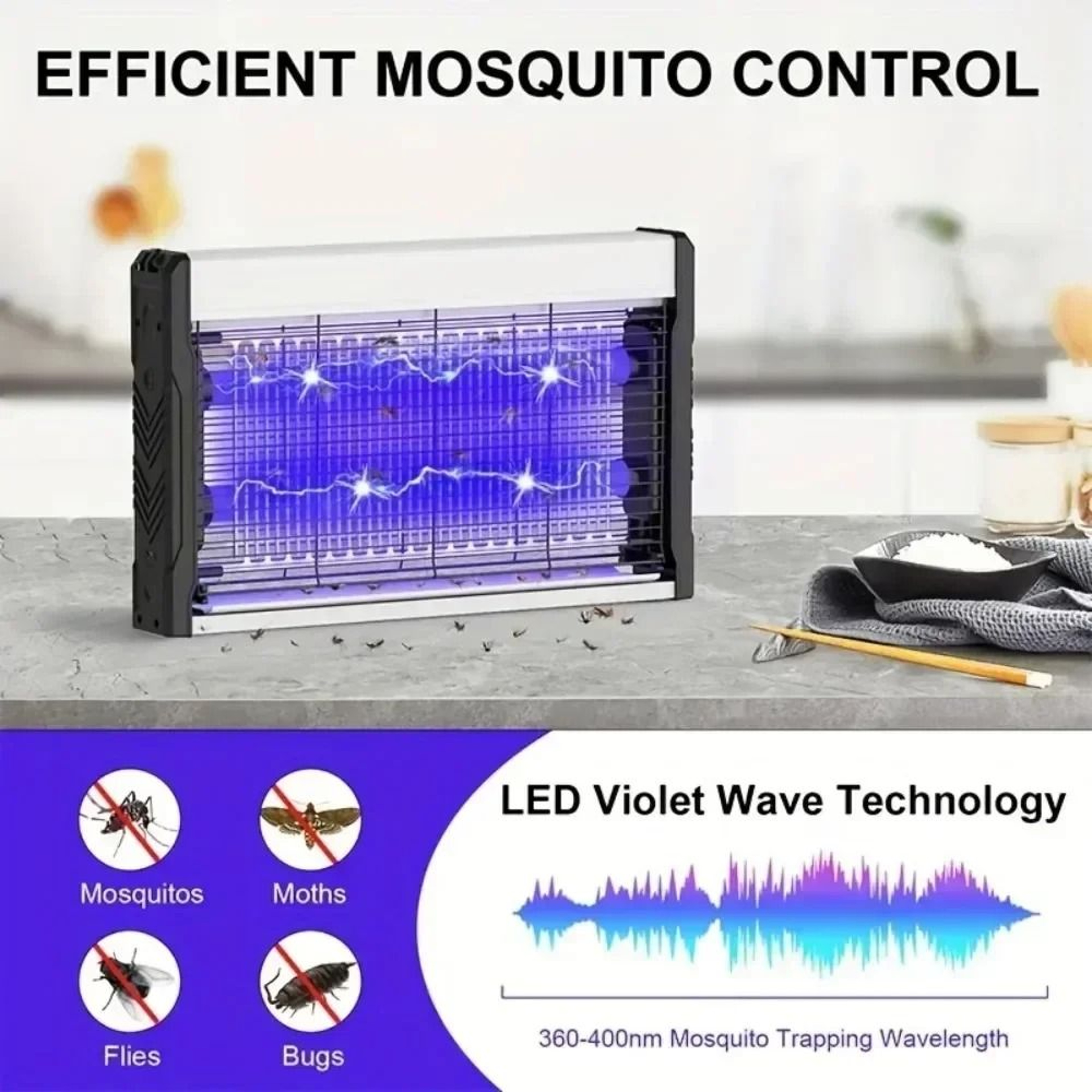 Commercial Photocatalyst UV Mosquito Killer  Silent Fly Trap 2