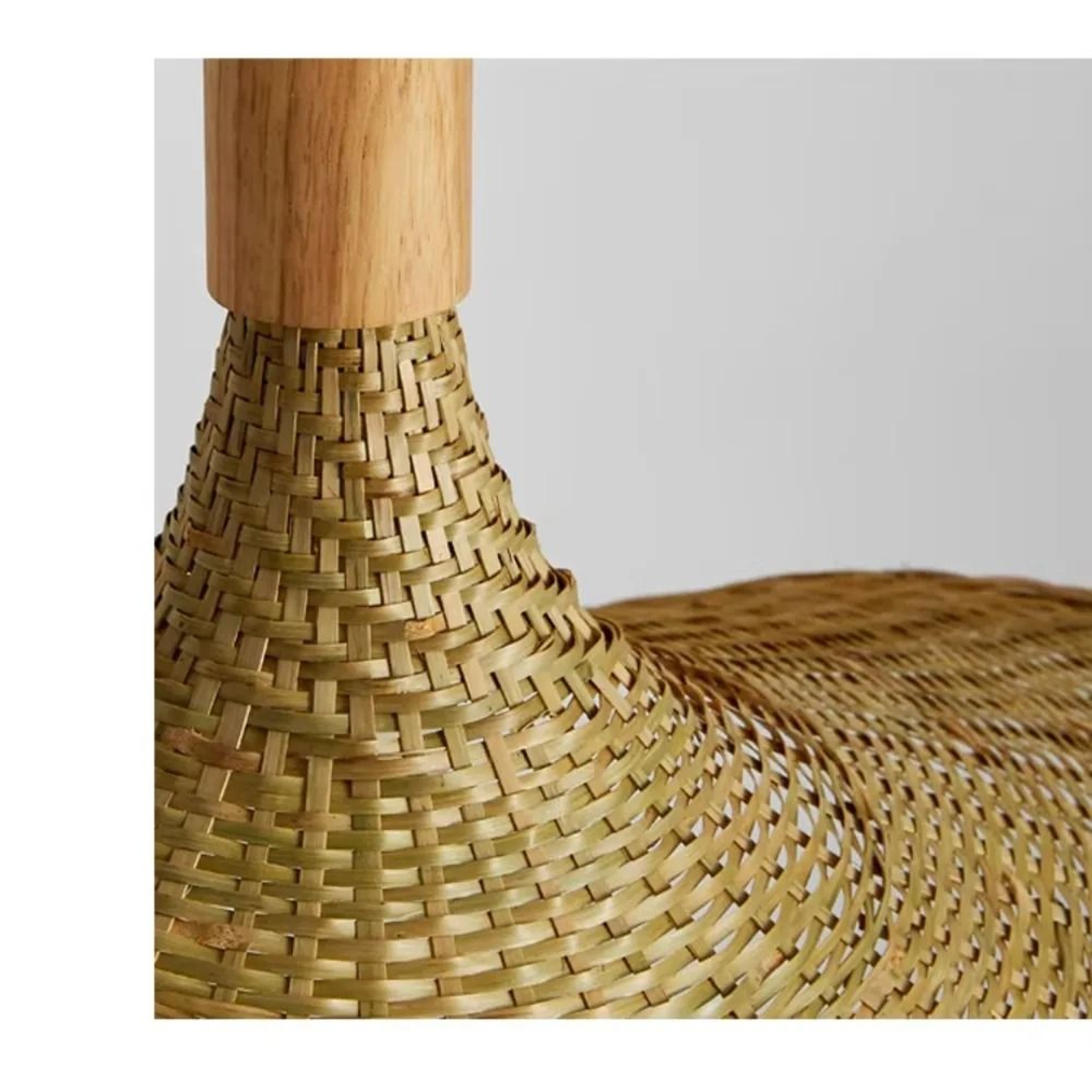 Vintage Woven Bamboo Rattan Pendant Light 5