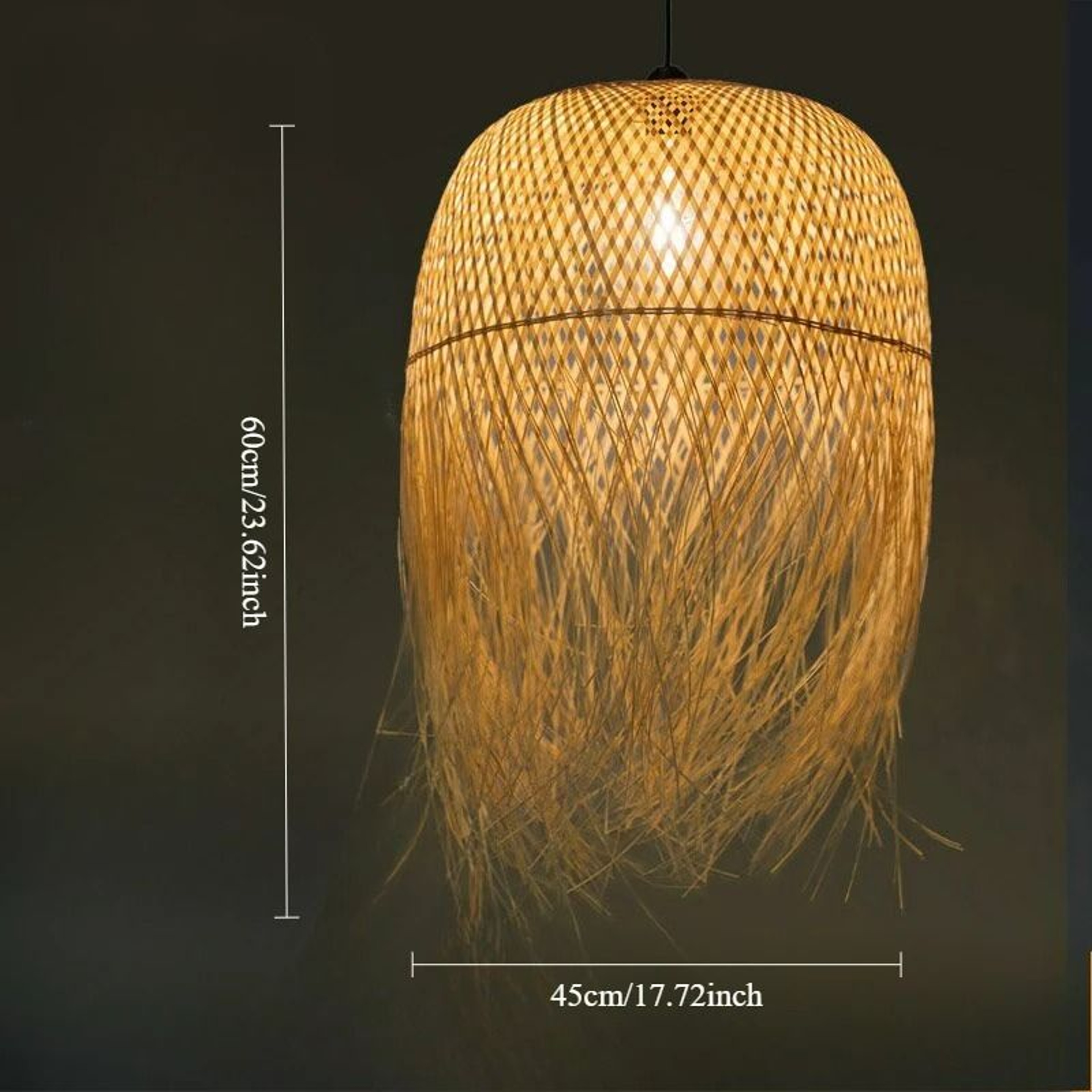 Vietnamese Handmade Bamboo Pendant Light 6