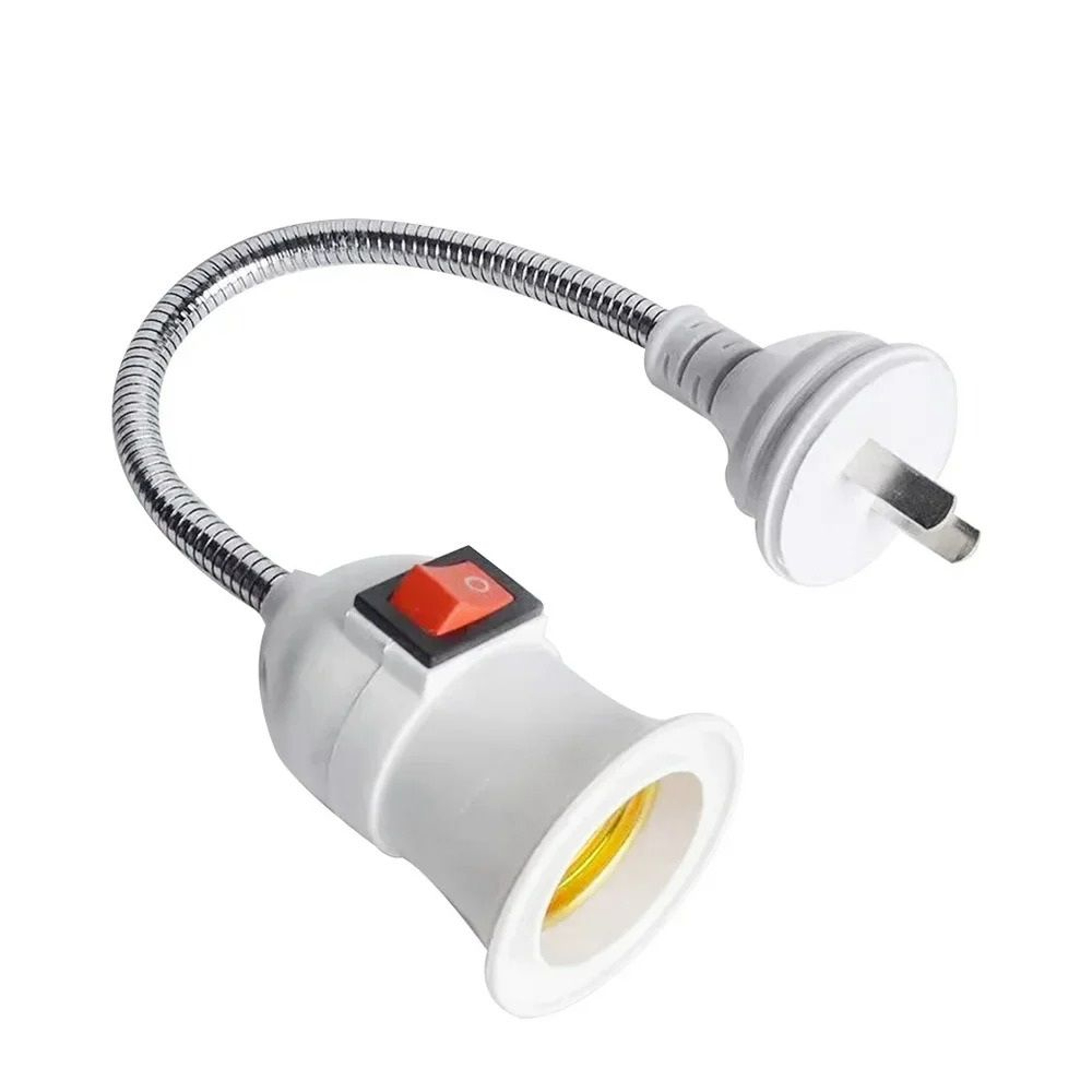 Plugin E27 Socket Adapter With 360 Flexible Goose Neck  OnOff Switch 0