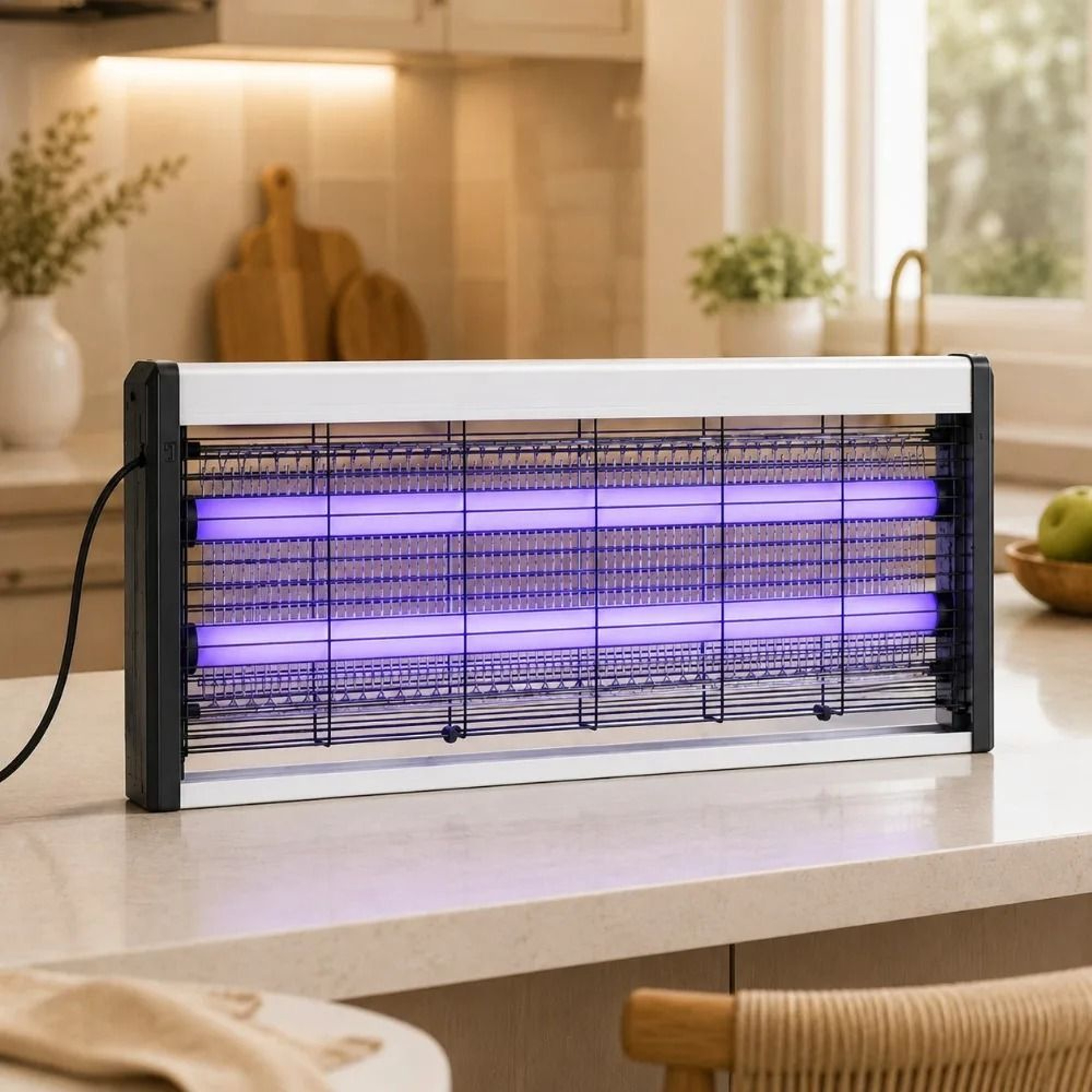 Electric Mosquito Trap Lamp  Indoor Insect Killer Silent Sticky Board 4