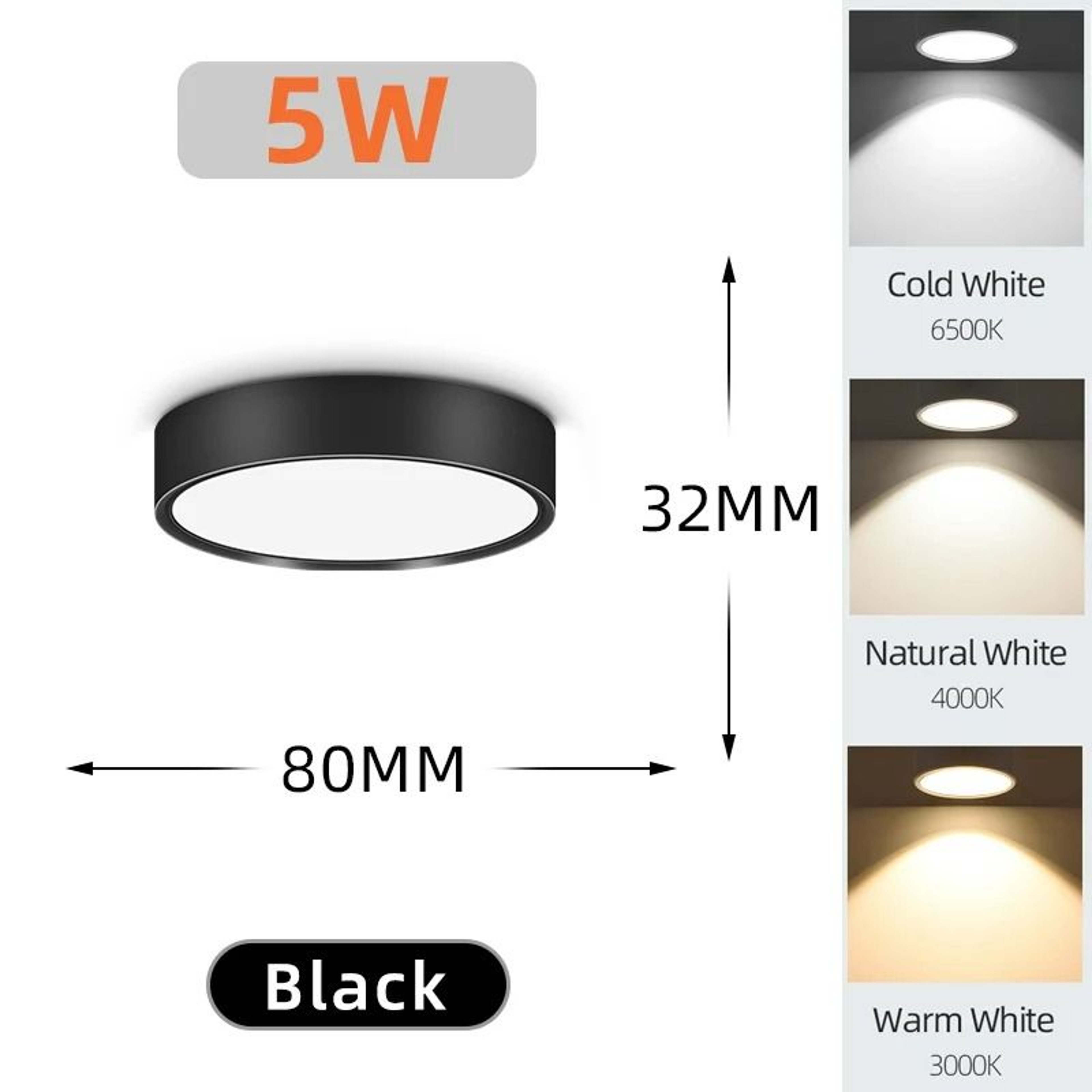 Surface Mounted LED Downlight 5W  10W  15W  25W Mini Ceiling Spotlight 10