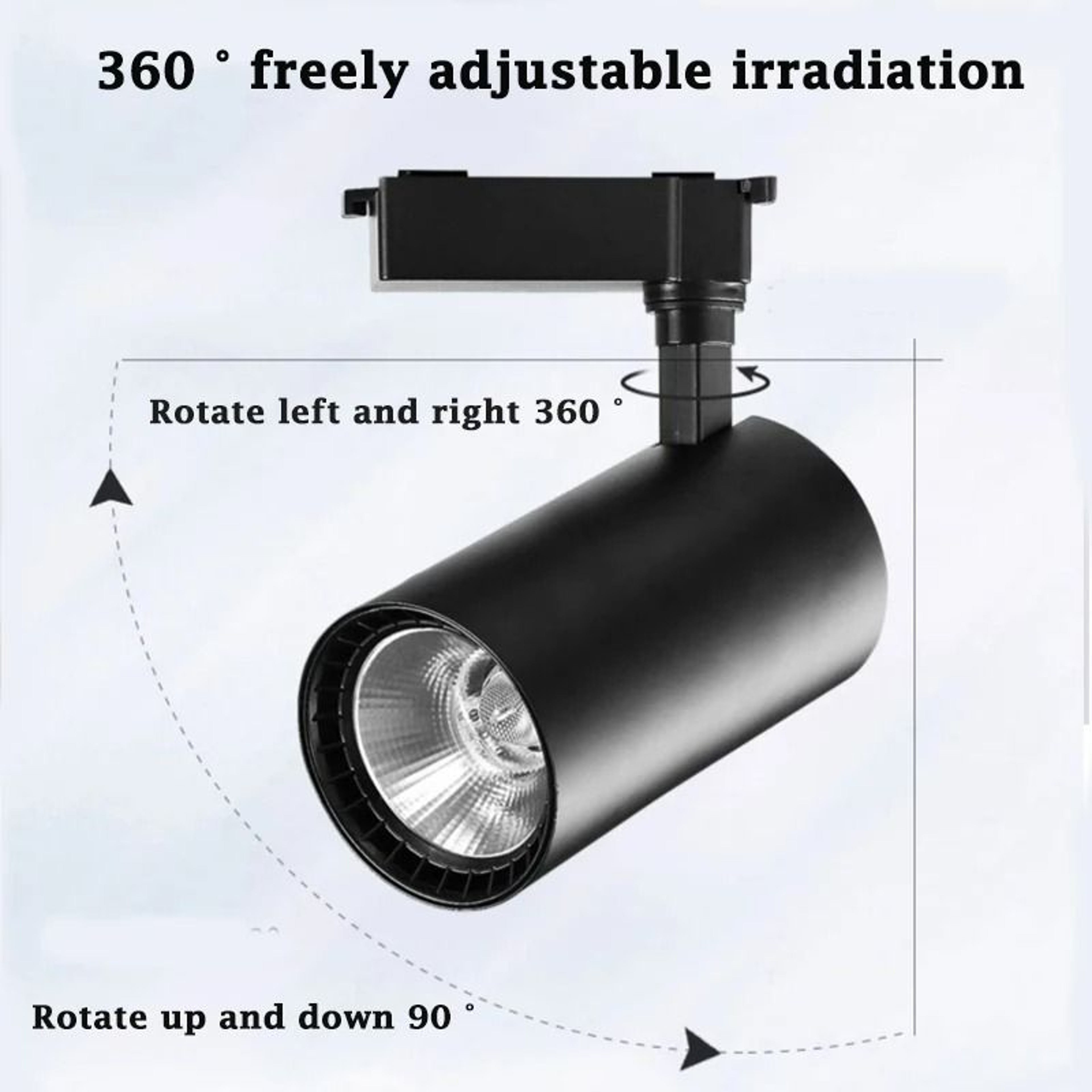 Adjustable TriColor LED Track Light Set 12W  20W  30W  40W  50W Ceiling Spotlight Fixture 2