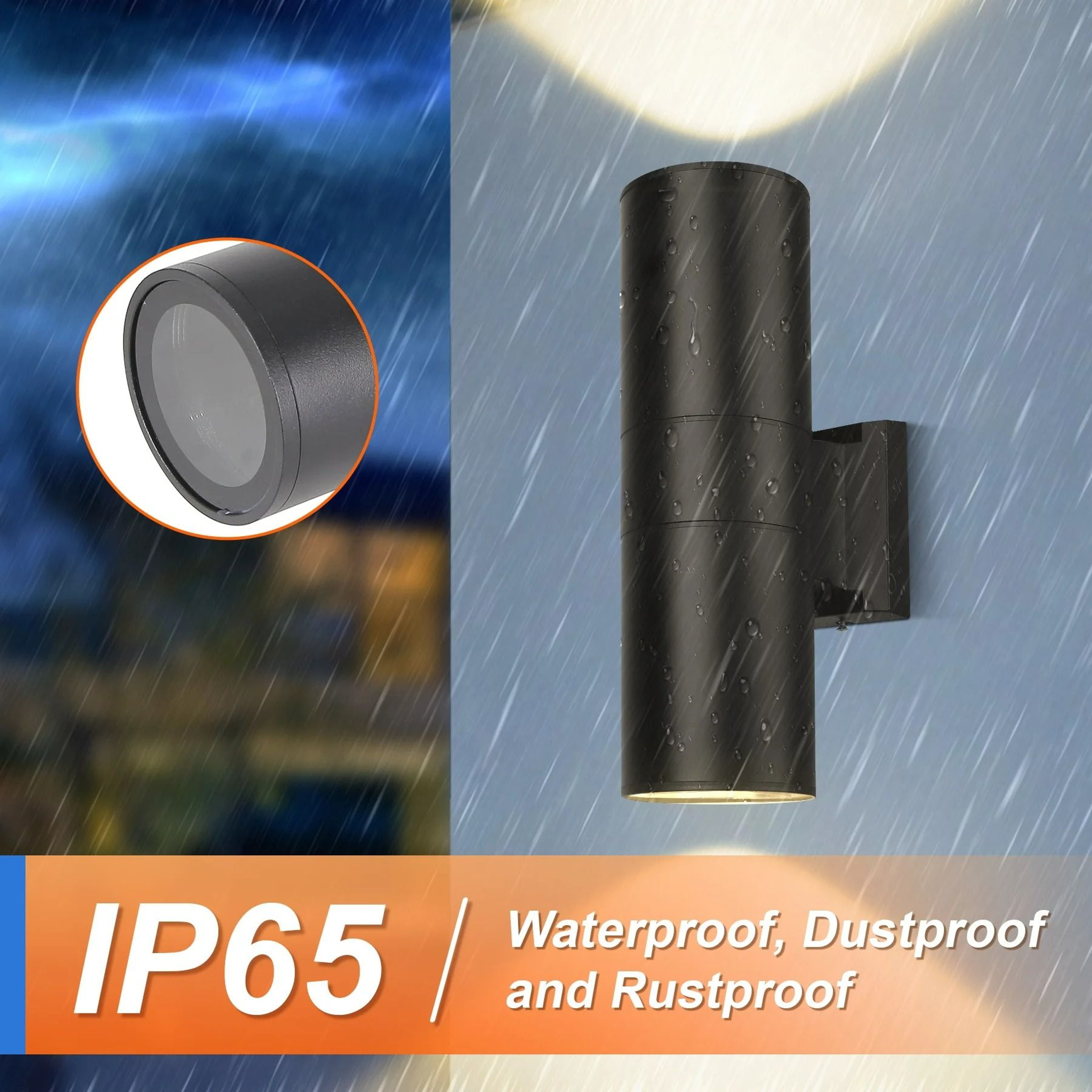 DoubleHead E27 Modern Wall Sconce Indoor  Outdoor Waterproof Architectural Wall Light 1