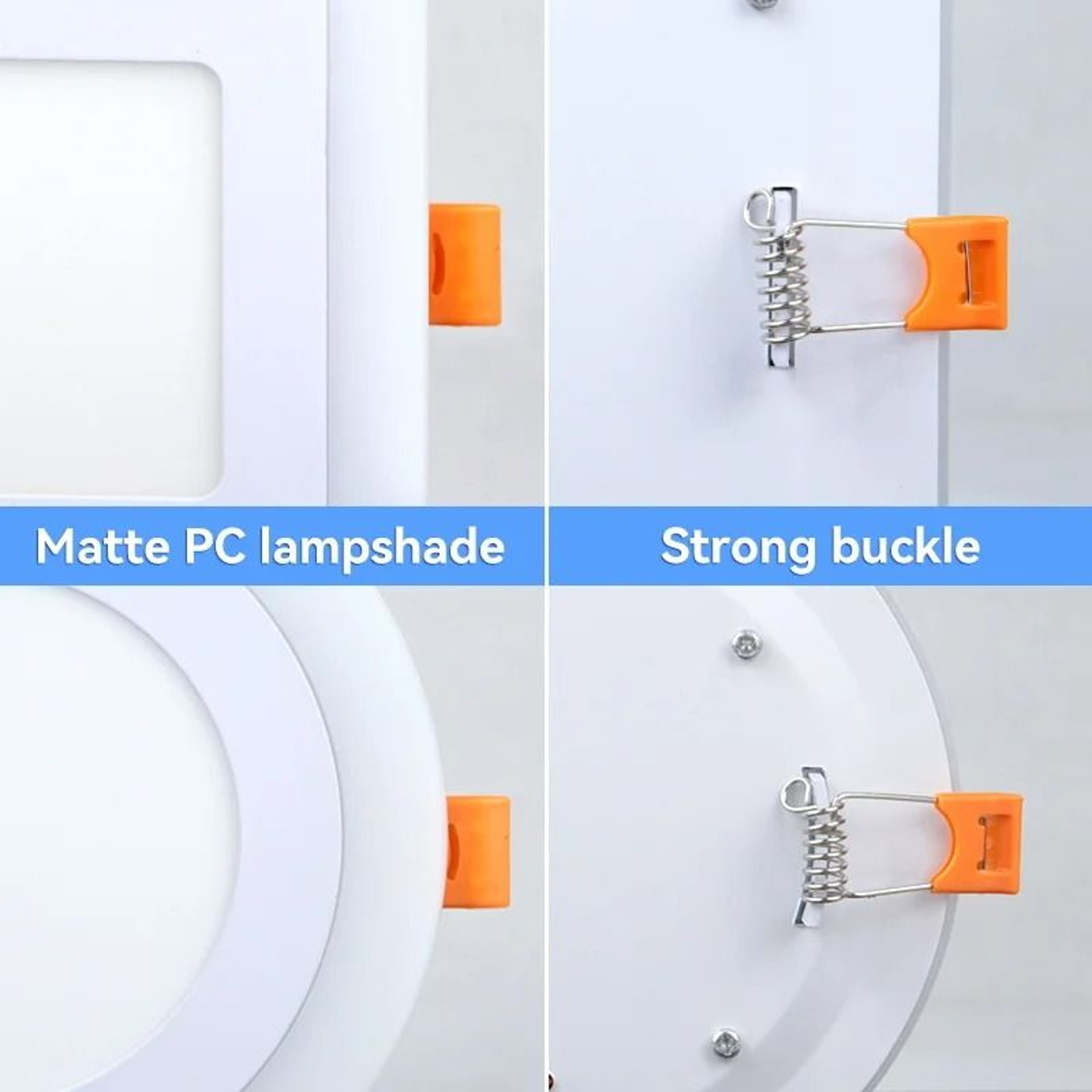 Modern DualColor LED Ceiling Downlight Blue  White Panel Spotlight For Home Decor Living Room  Bath 3