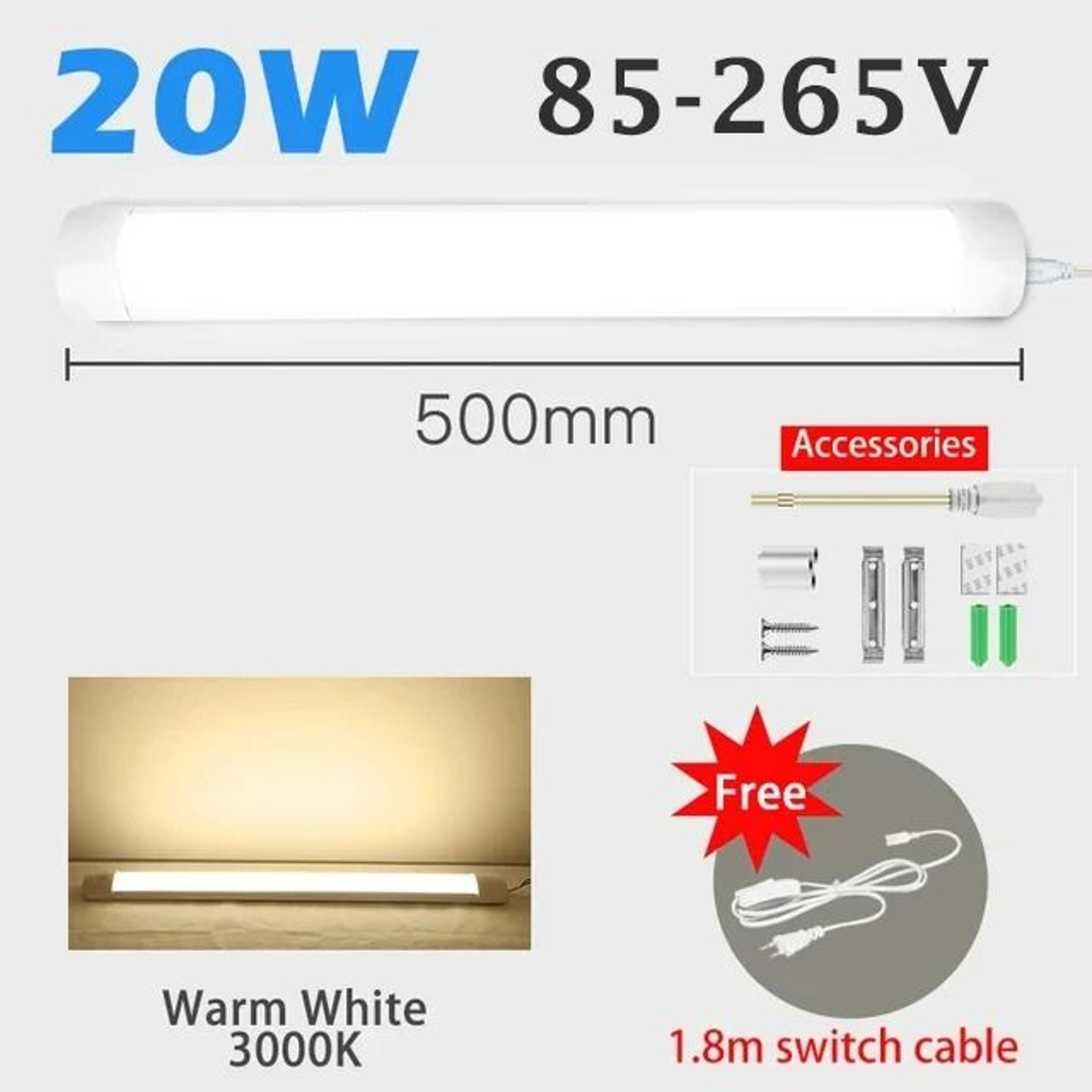 UltraSlim Linkable LED Under Cabinet Light Bar 10