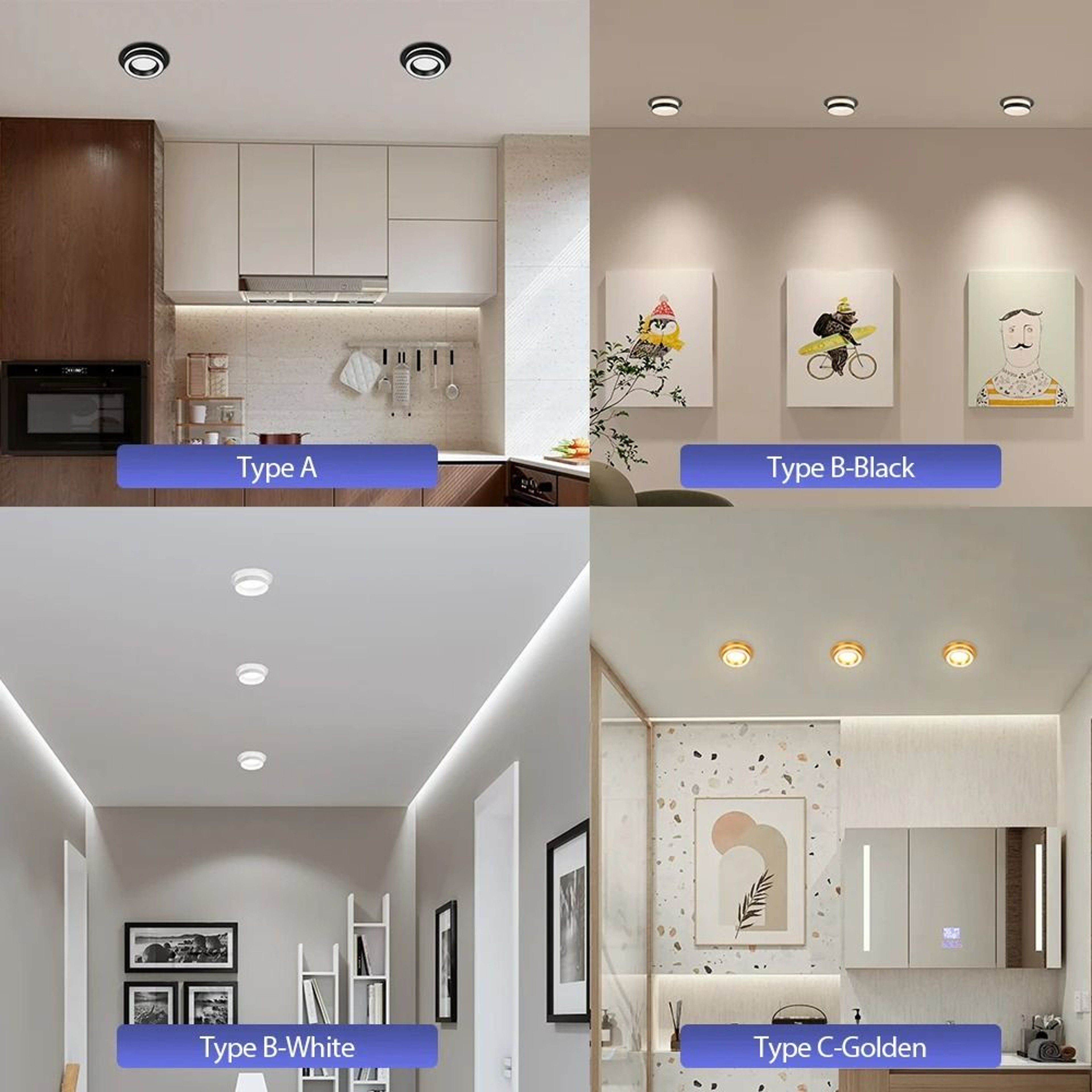 Modern UltraThin Recessed GX53 Ceiling Spotlight Fixture 6