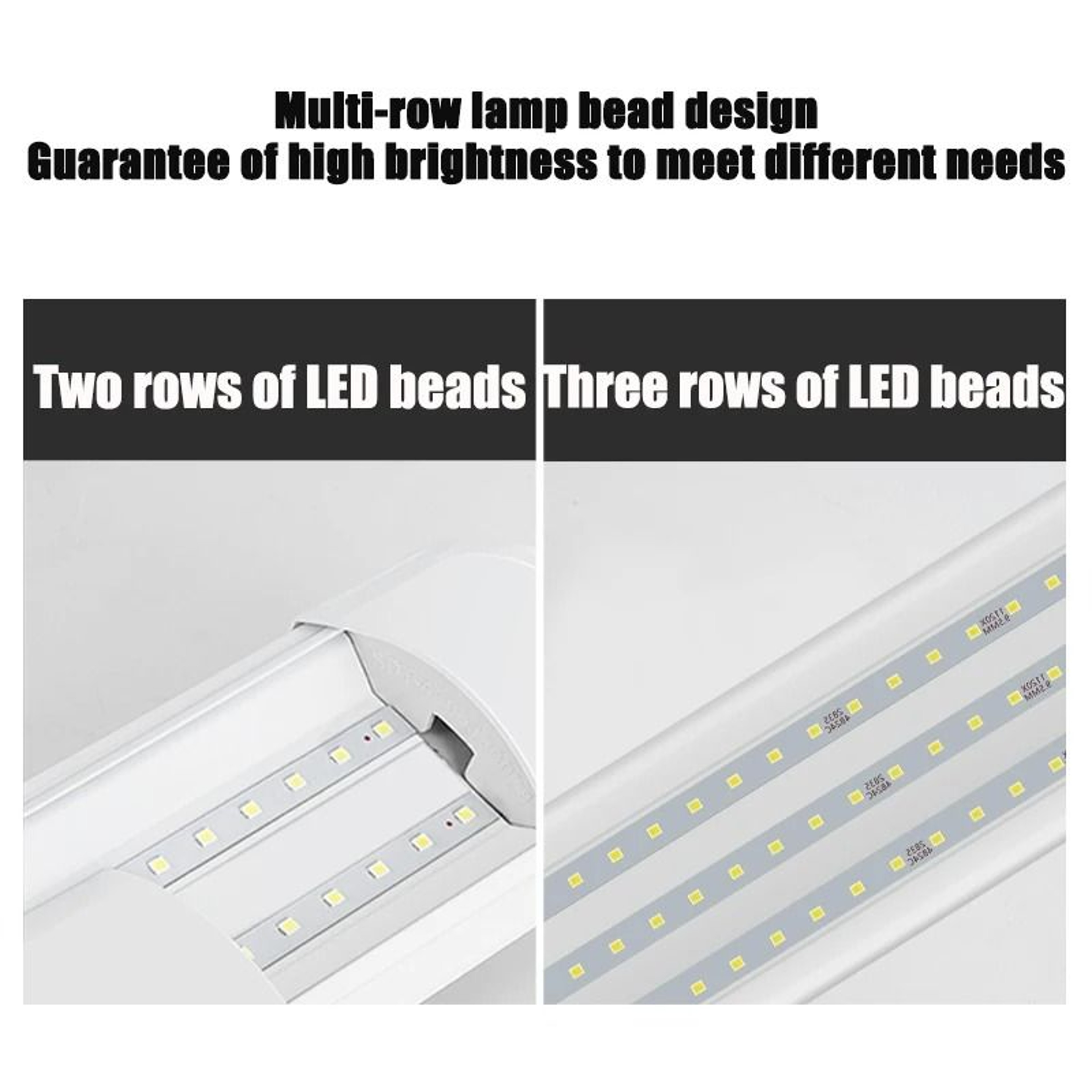 UltraBright Commercial LED Tube Light Fixture 3Pack 2
