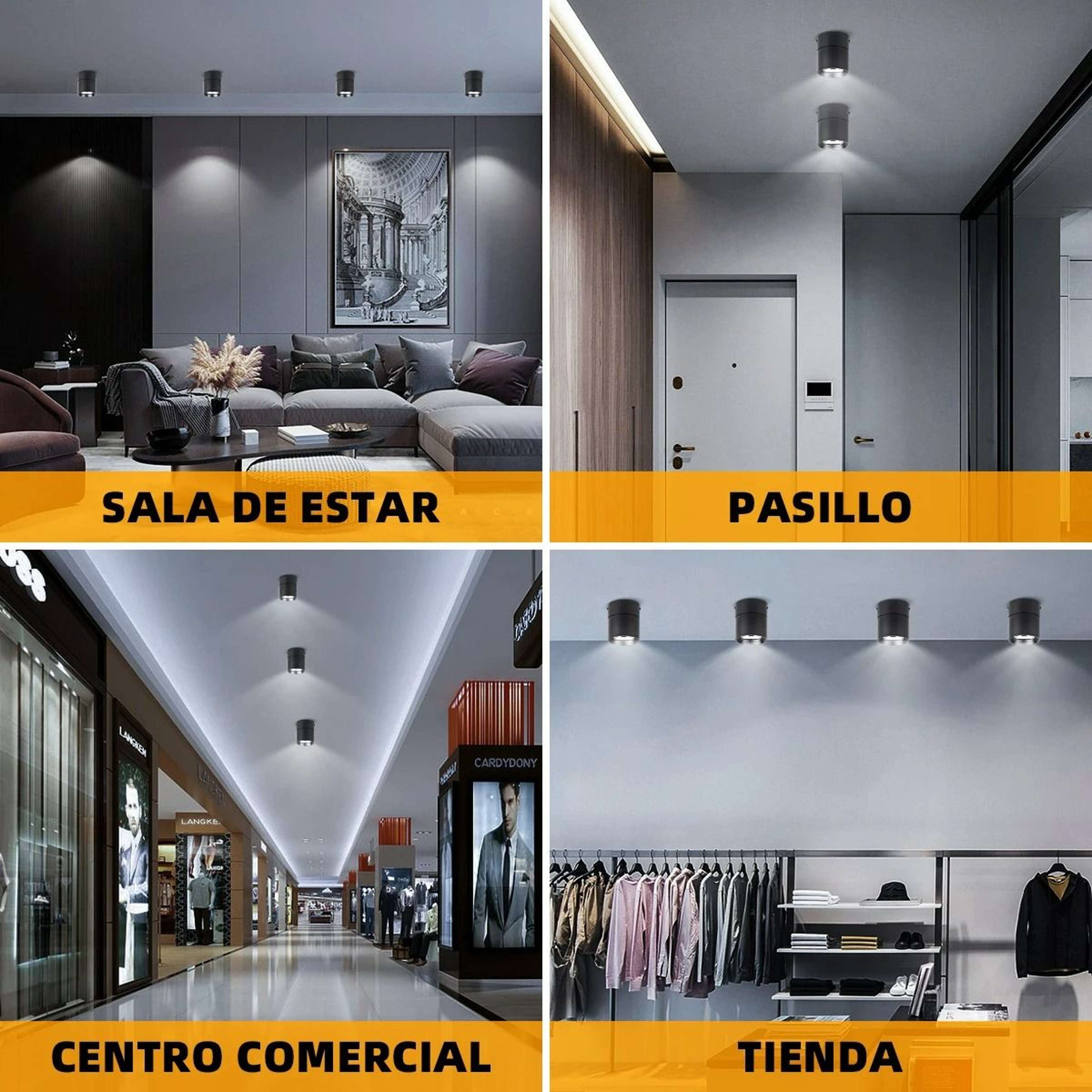 Modern Foldable SurfaceMounted LED Spotlight 4