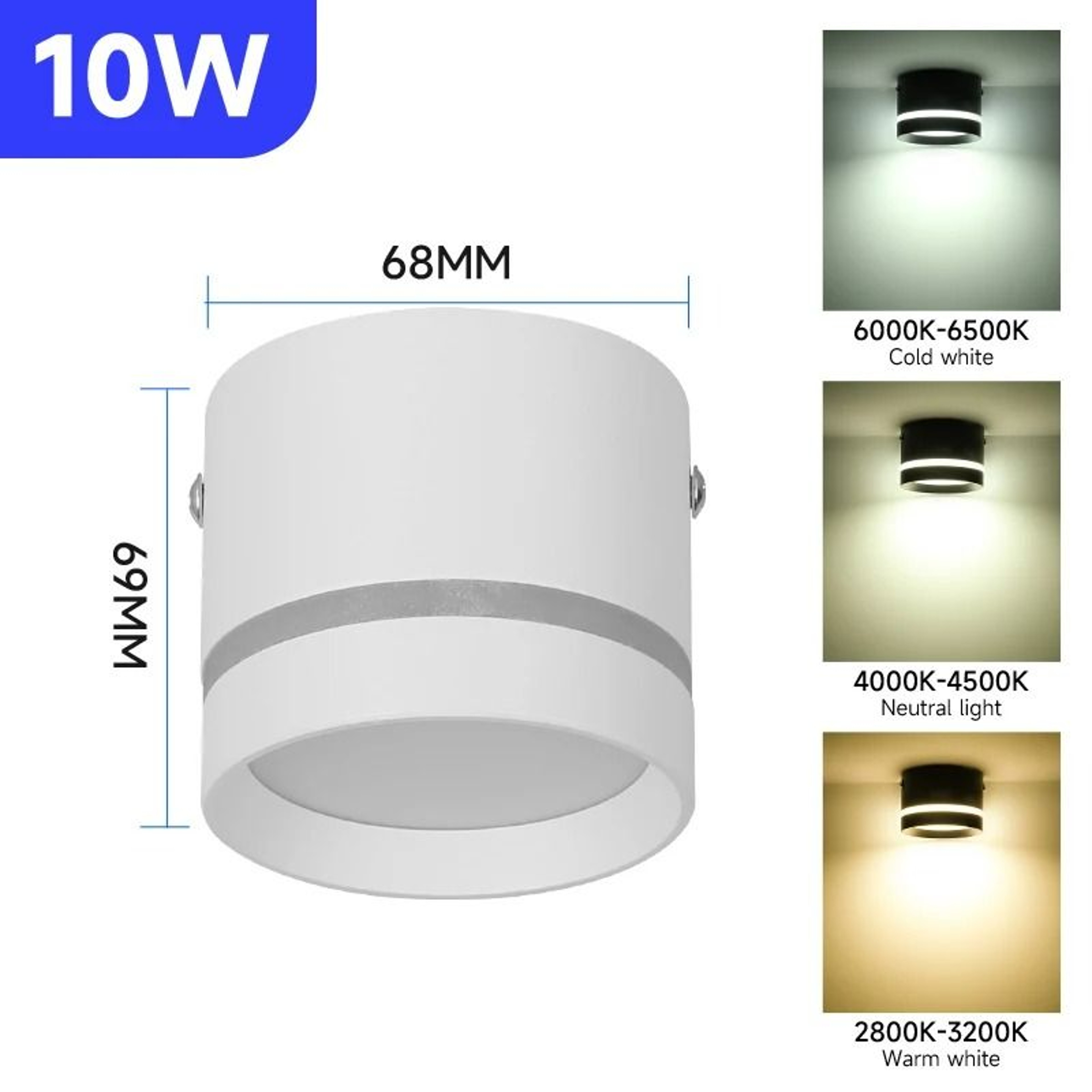 Modern Foldable SurfaceMounted LED Spotlight 14