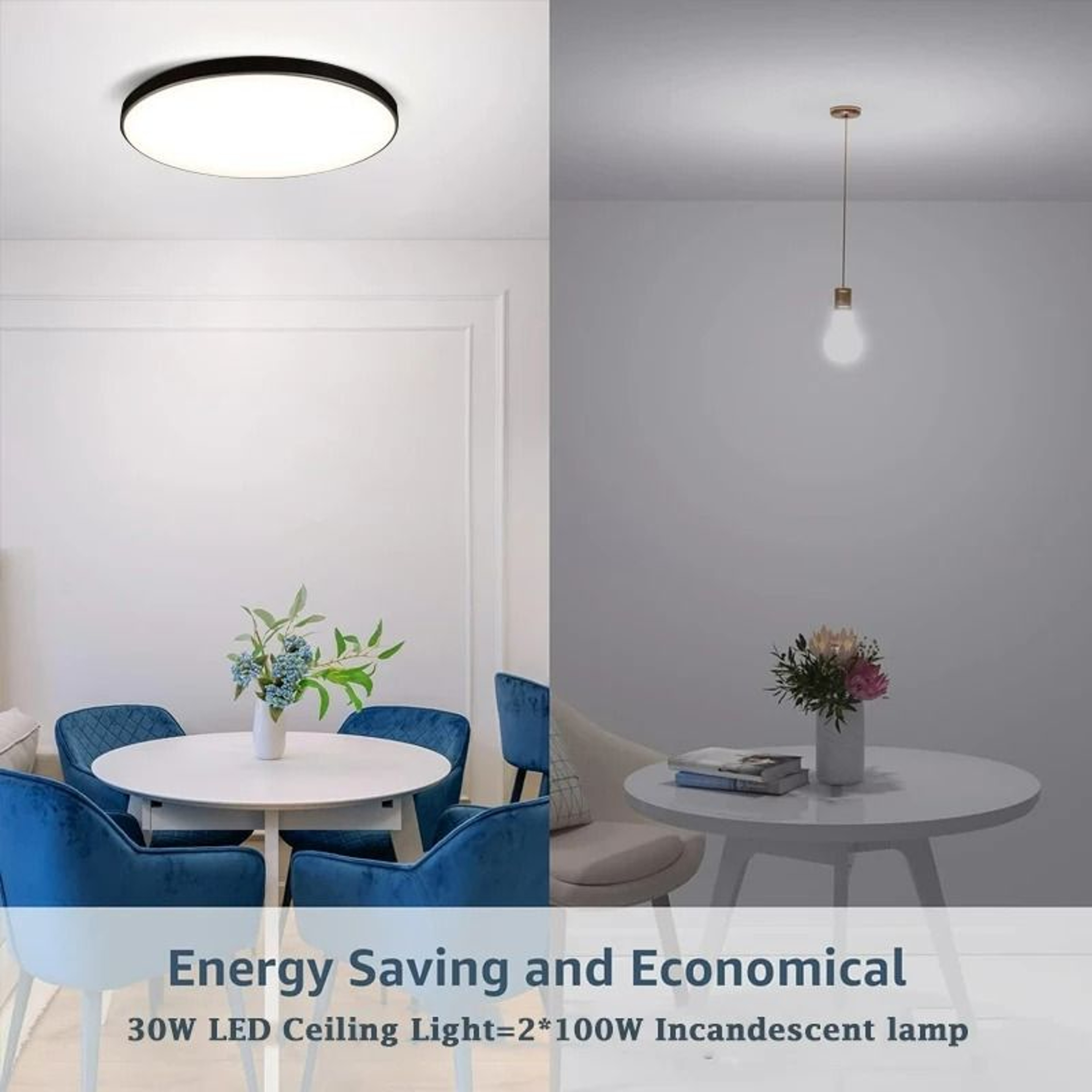Modern Waterproof Round Flush Mount LED Ceiling Light 2