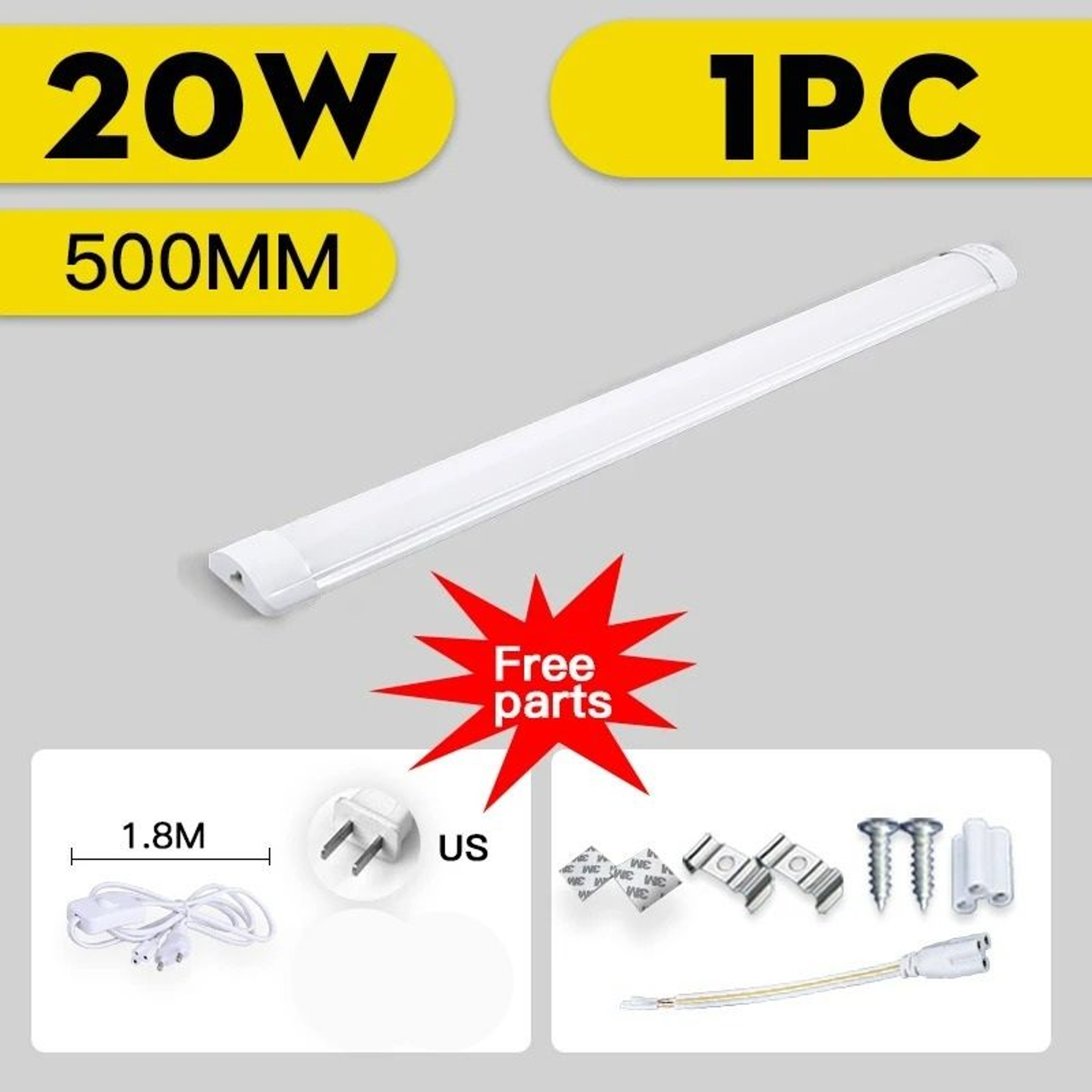 UltraSlim PlugIn LED Under Cabinet  Closet Light Bar 8