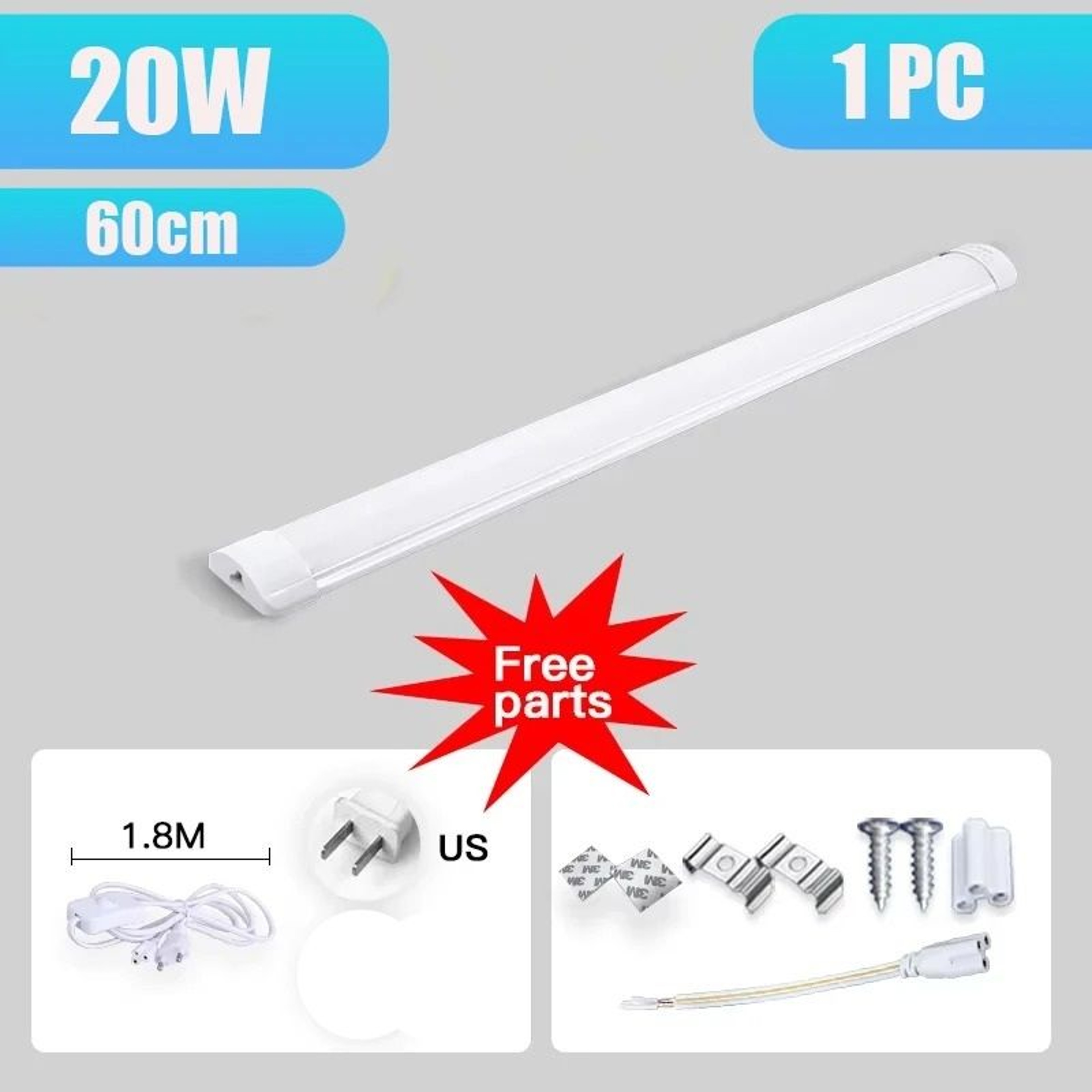 UltraSlim PlugIn LED Under Cabinet  Closet Light Bar 9
