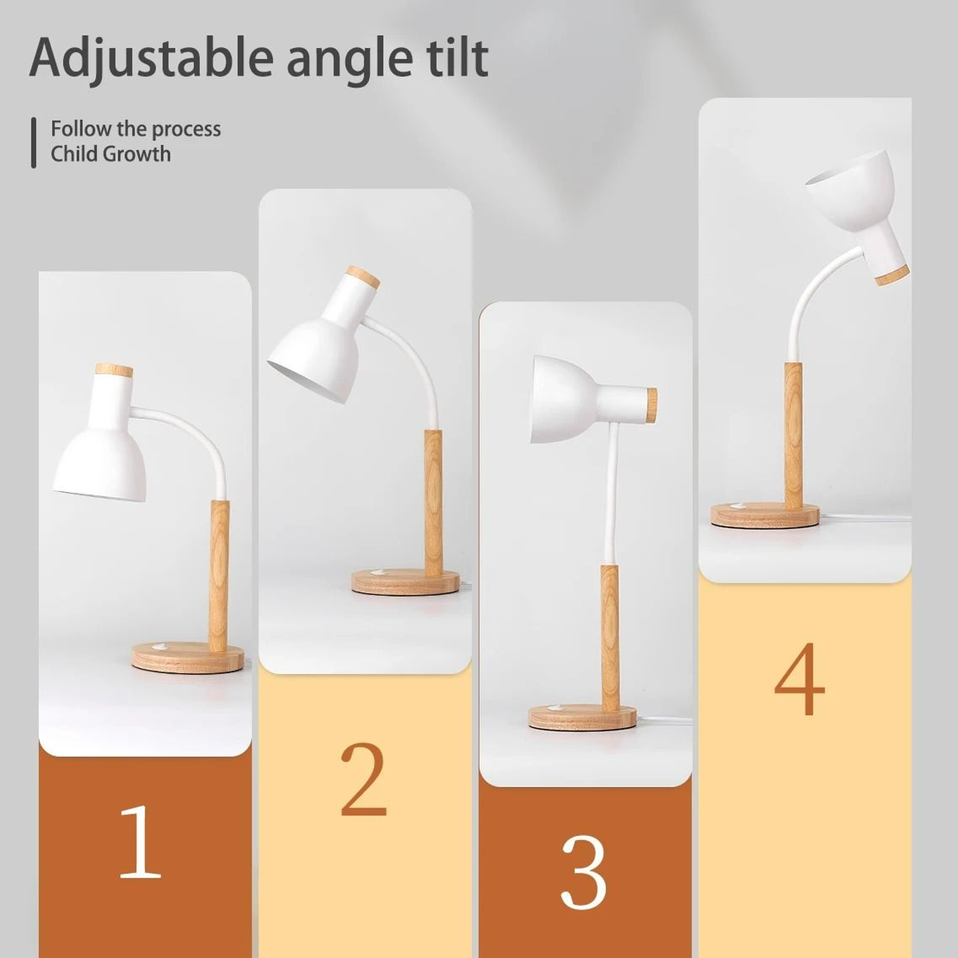 Modern E27 Adjustable Desk  Bedside Reading Lamp 4