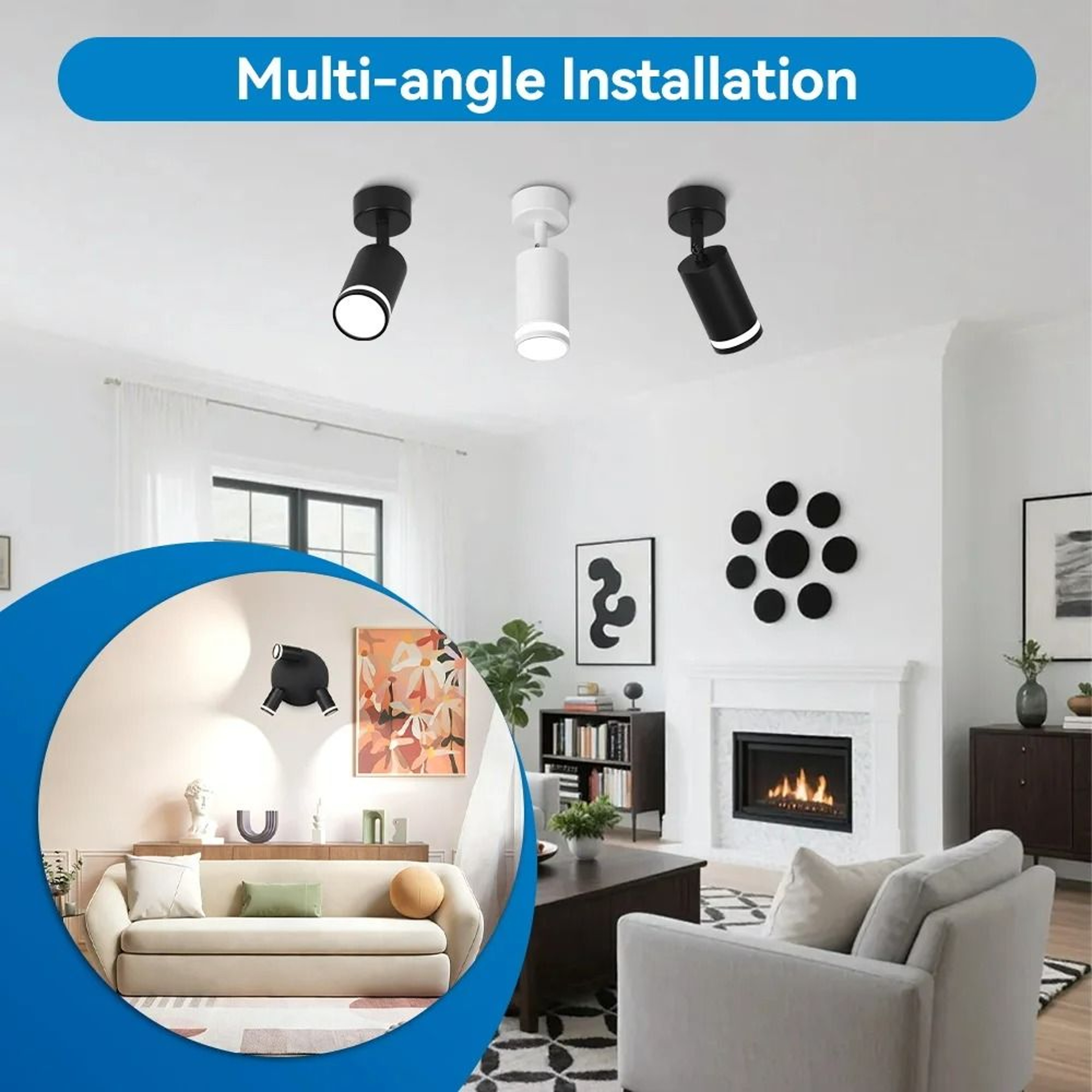 Modern Adjustable Linear Ceiling Spotlight Track Fixture Fixture Only 4