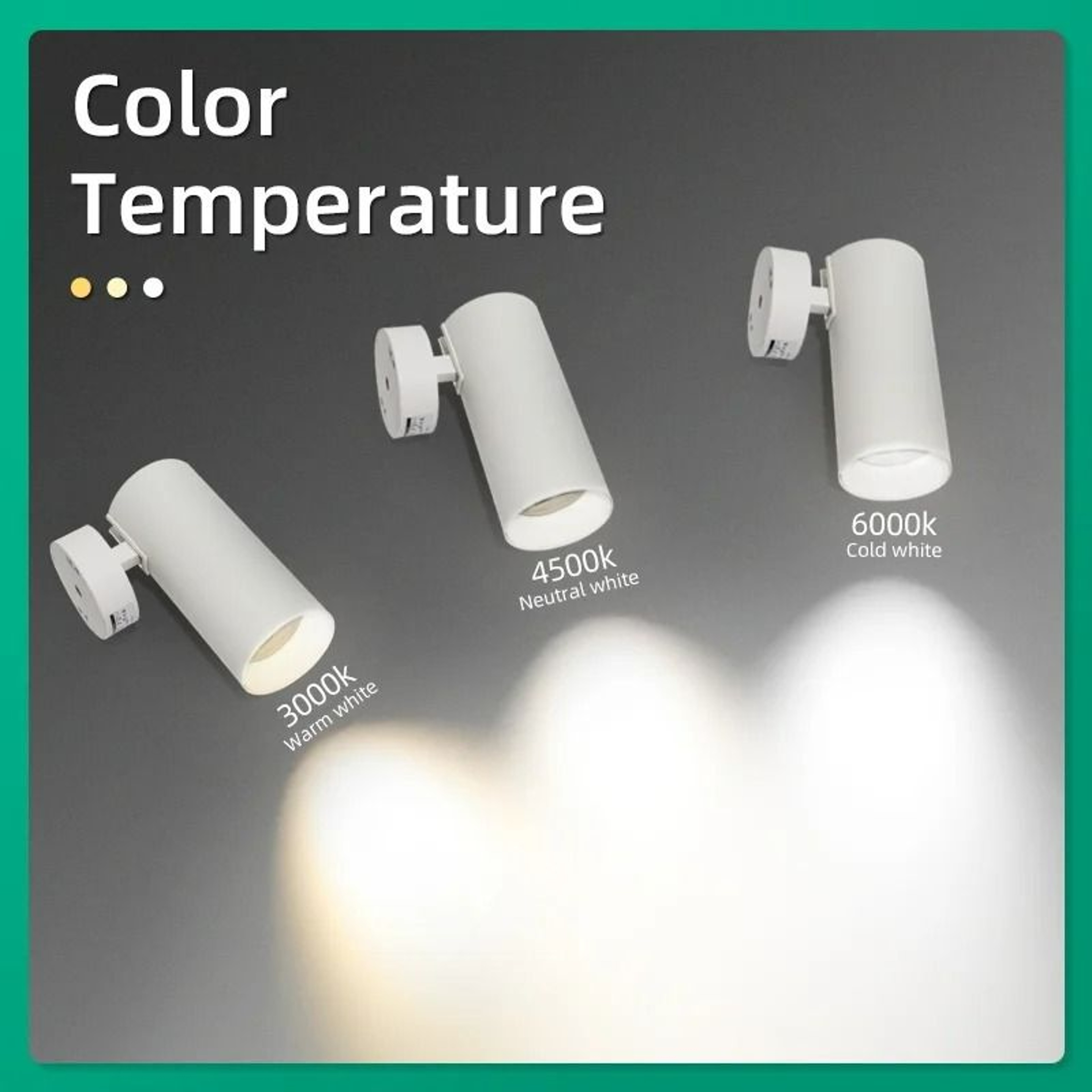 Modern Cylindrical SurfaceMounted LED Spotlight 2